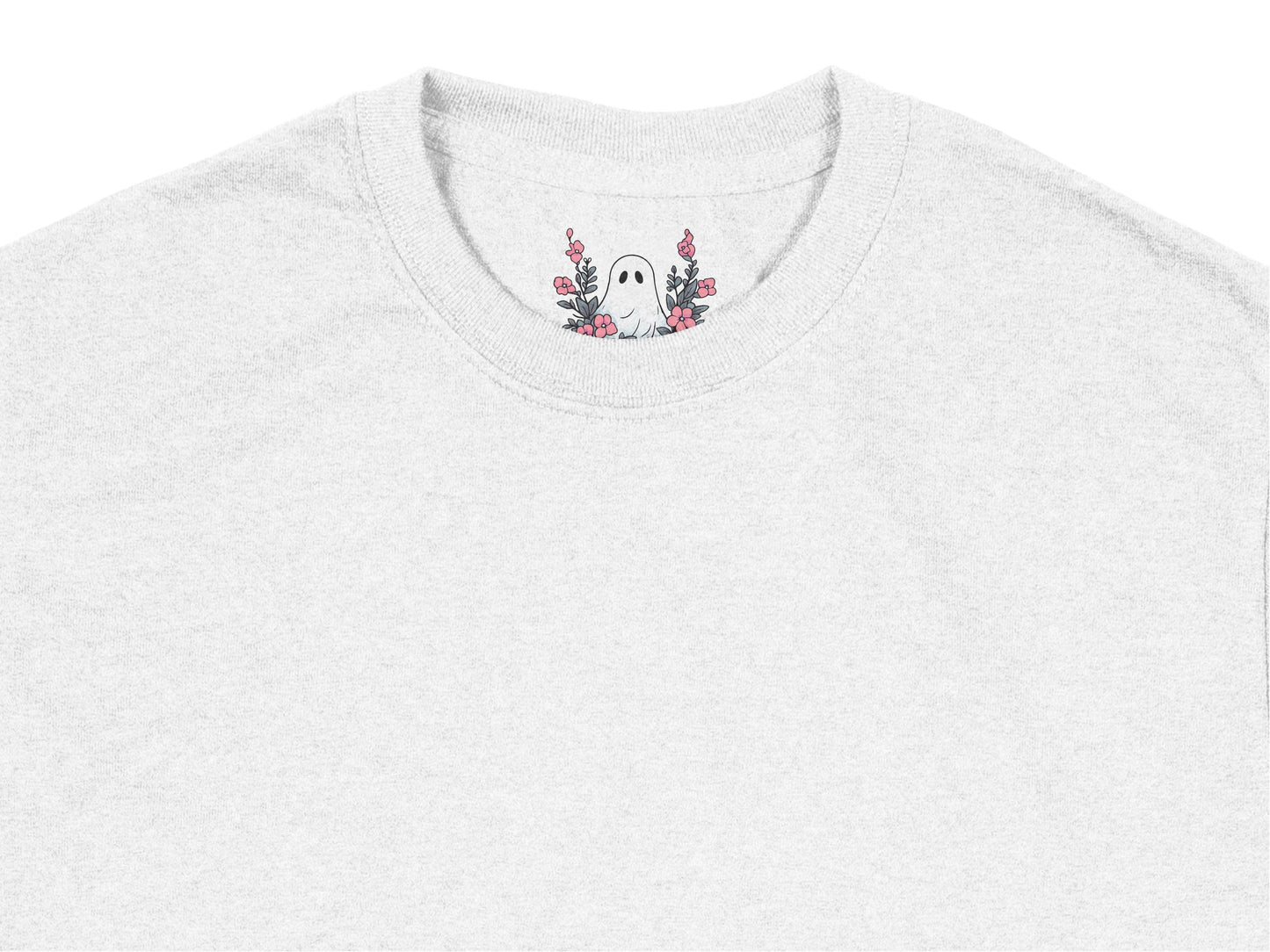 Light Gray Embroidered T-Shirt with Floral Design, Women's Casual Cotton Tee, Short Sleeve Summer Top