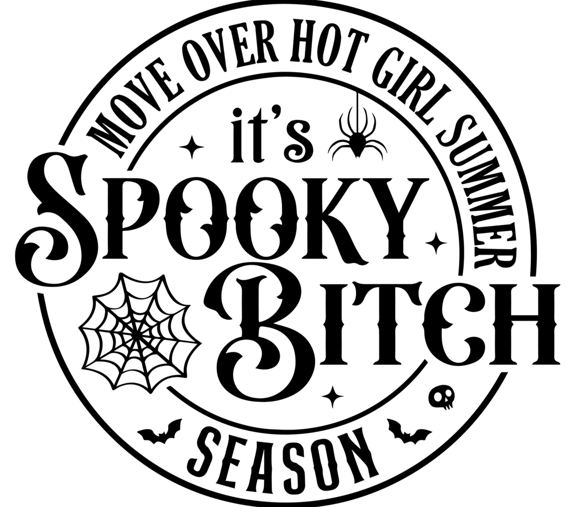 Spooky Season T-Shirt Design, Halloween Graphic Tee, Hot Girl Summer, Witchy Vibes, Gothic Shirt Style, Unique Halloween Apparel