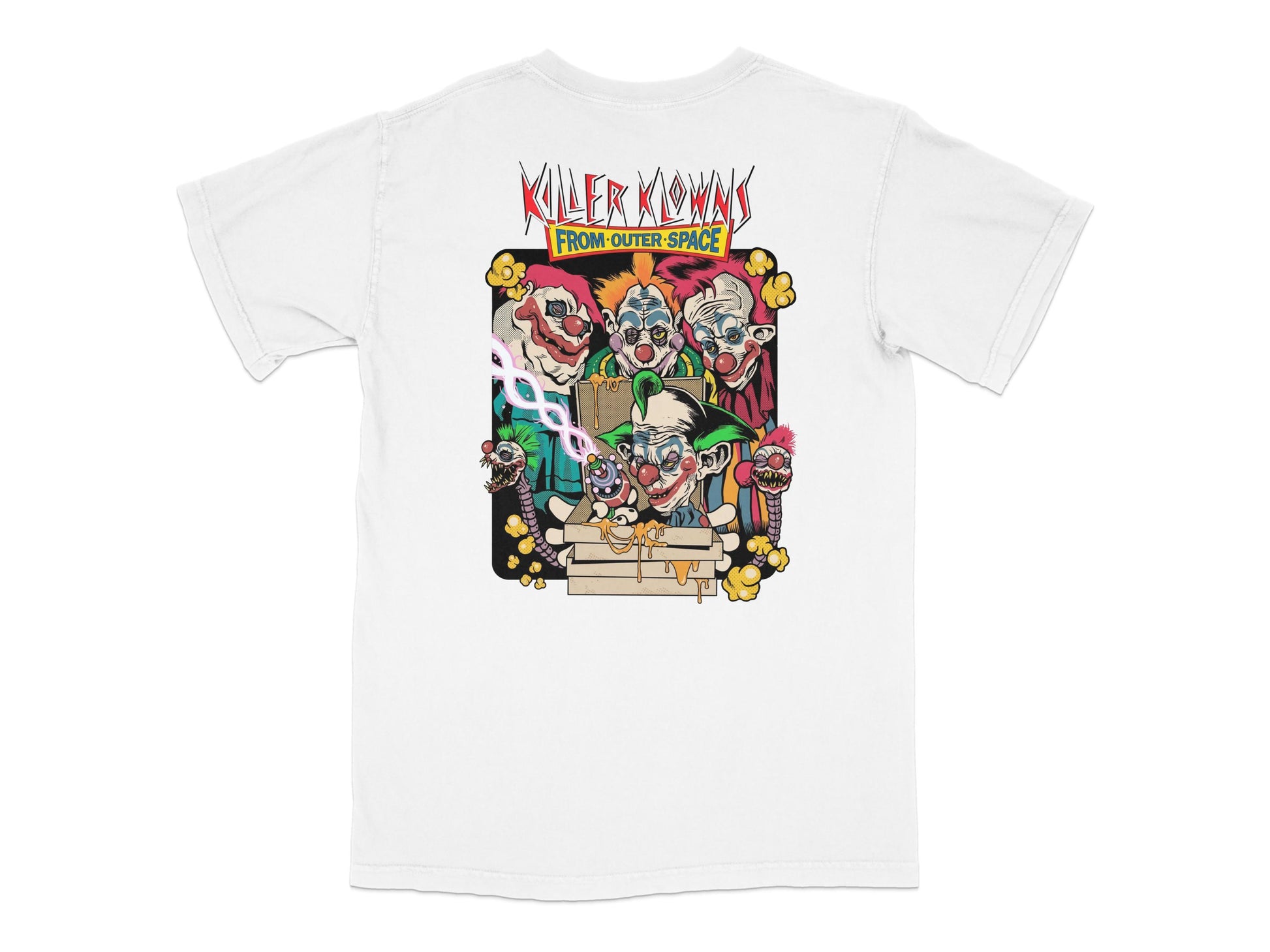 Killer Klowns from Outer Space Graphic T-Shirt, Vintage Horror Movie Tee, Unisex Cotton Shirt