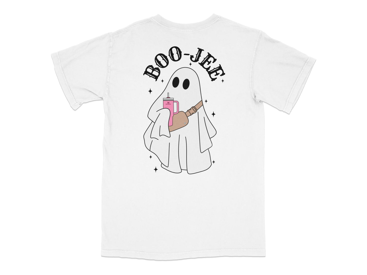 Cute Ghost T-Shirt, Boo-Jee Design, Funny Halloween Tee, Casual Spooky Apparel, Unisex Ghost Graphic Shirt