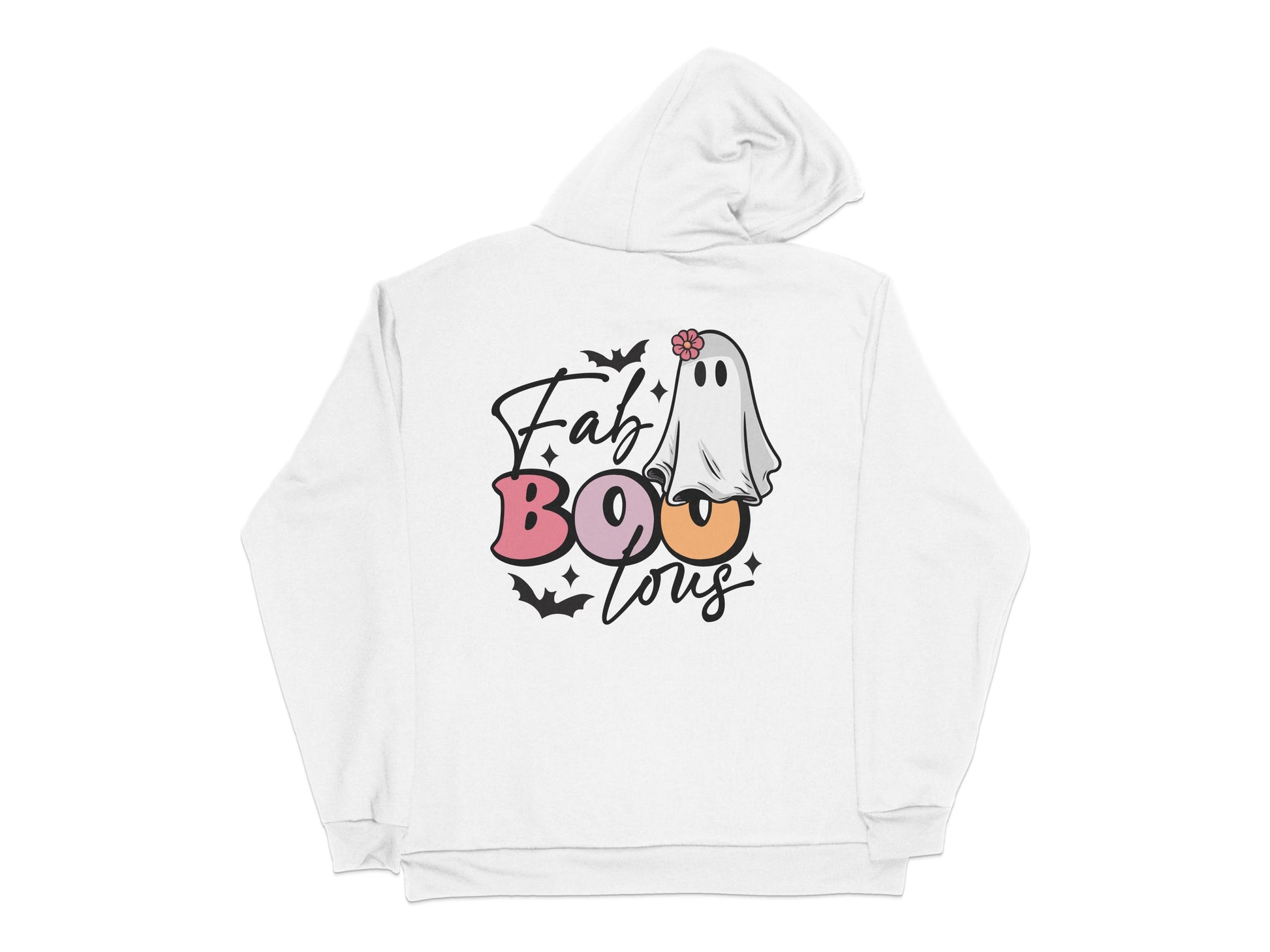Fab Boo Lous Ghost Hoodie, Cute Halloween Sweatshirt, Unisex Fall Apparel, Ghostly Fashion, Casual Outerwear with Fun Design