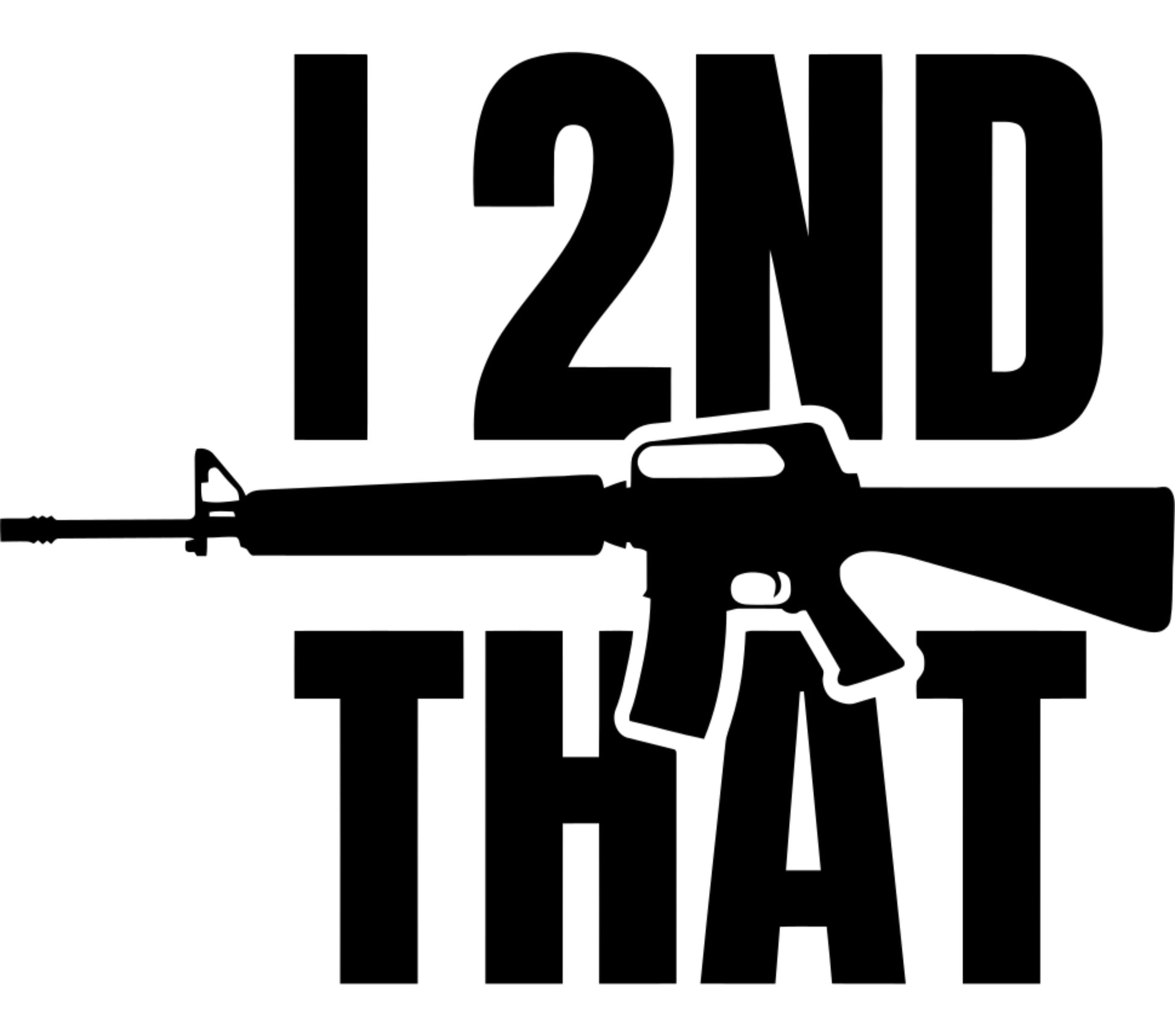 Black and White Rifle Graphic T-Shirt, Bold Statement Tee, 2nd Amendment Rights, Unisex Fashion