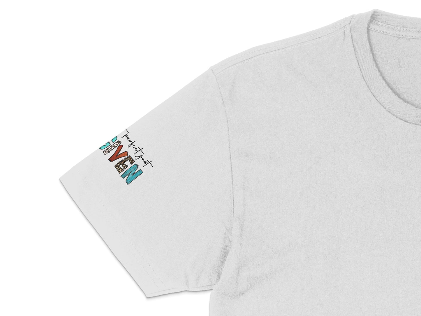 Colorful Embroidered Bar Stools Design White T-Shirt, Casual Unisex Crew Neck Tee, Graphic Embroidery Apparel, Fashion Top, Unique Gift