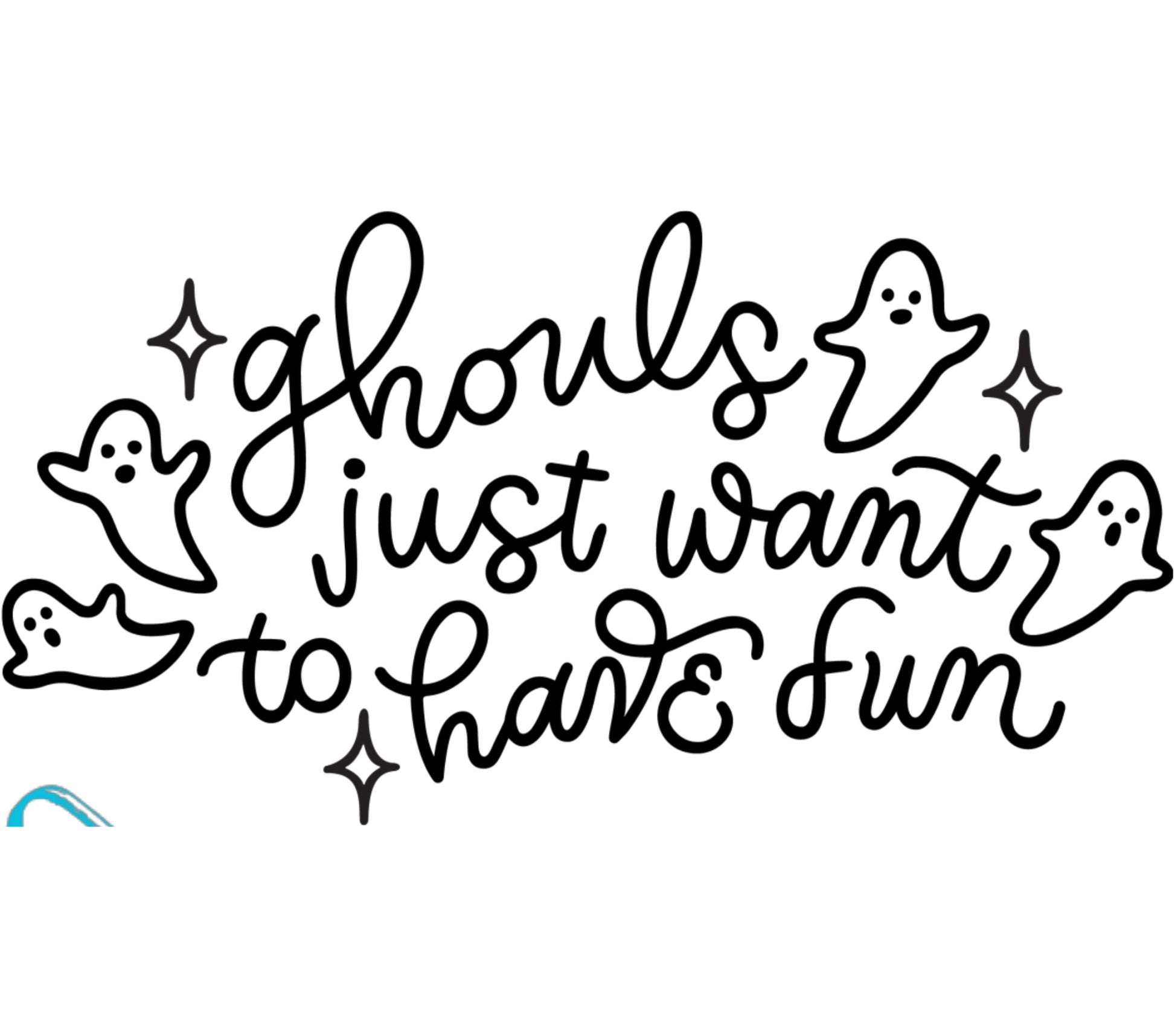 Cute Ghosts Halloween Decor, Ghoul Fun Wall Art, Spooky Season Home Accessory, Ghost Themed Party Decorations