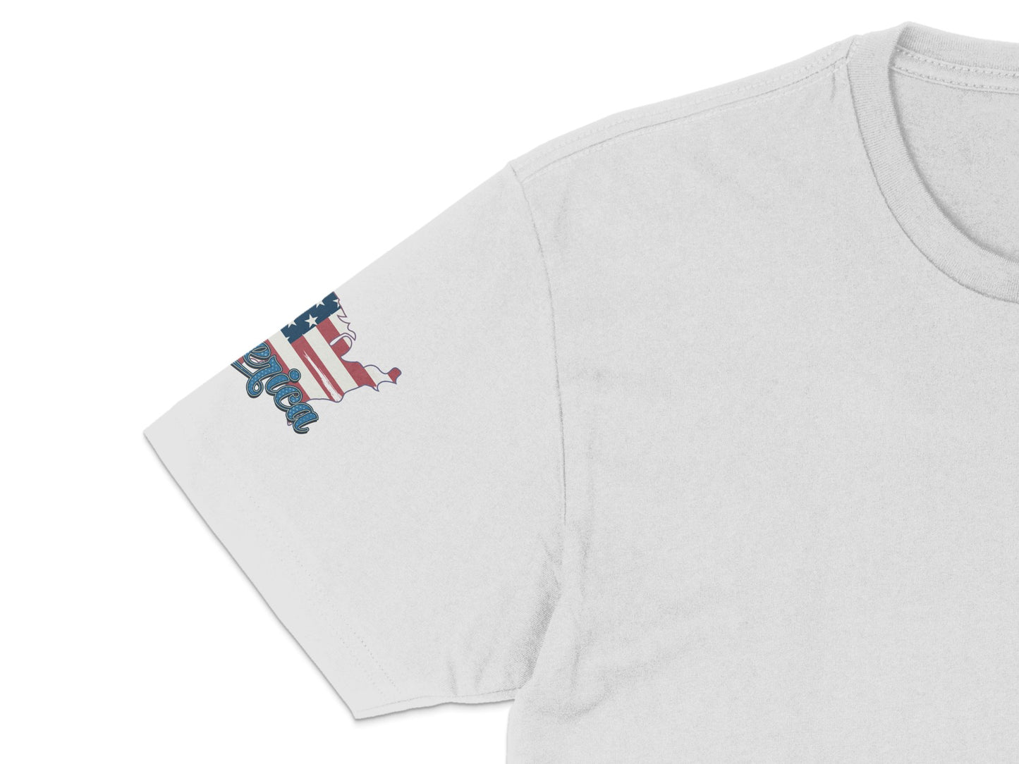 Patriotic USA Flag Logo T-Shirt, American Flag Graphic Tee, Unisex Cotton Shirt, Casual Summer Top, 4th of July Apparel