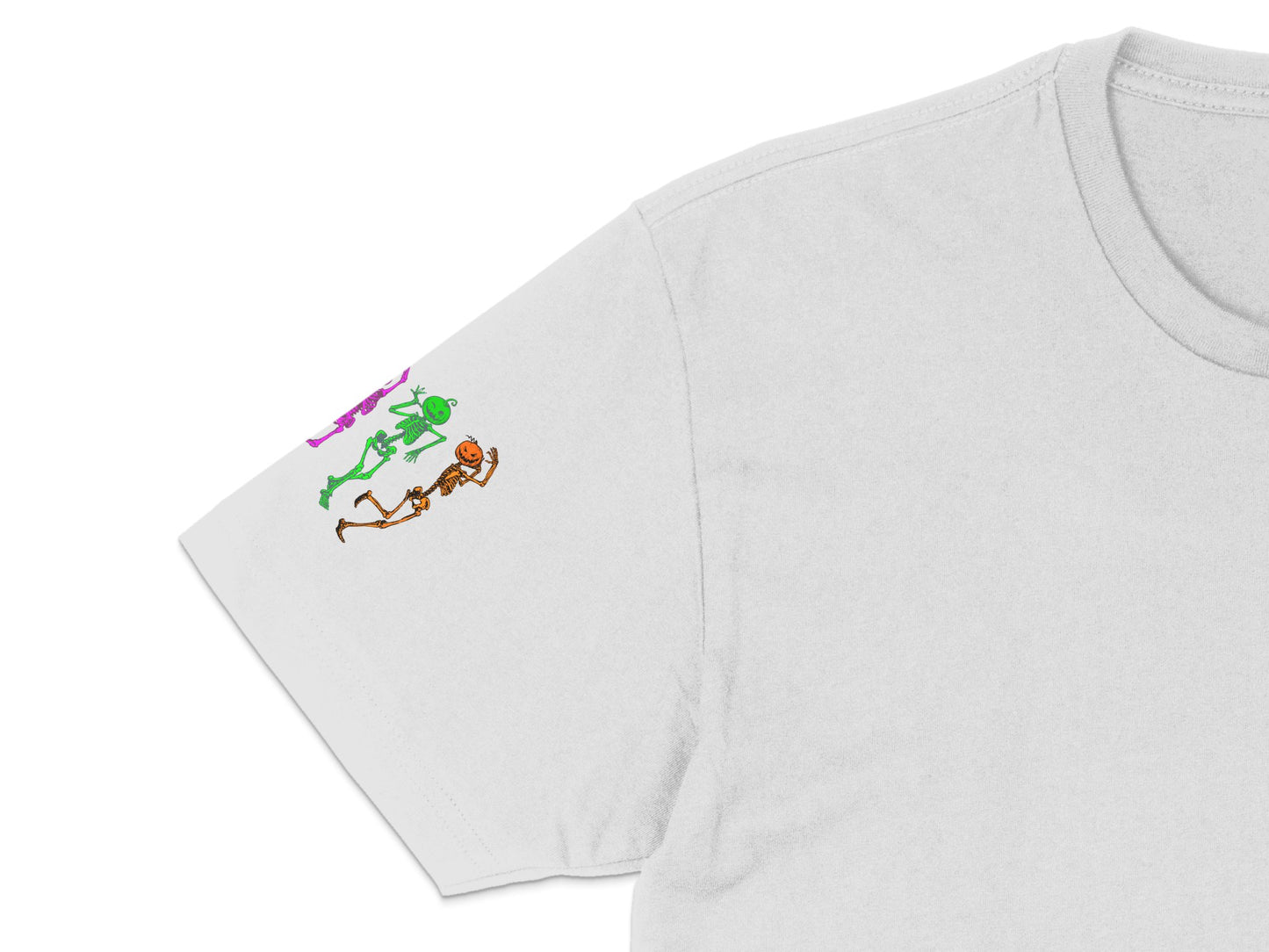 White T-Shirt with Colorful Lizard Embroidery, Unisex Casual Cotton Tee, Summer Fashion Top, Unique Embroidered Graphic T-Shirt