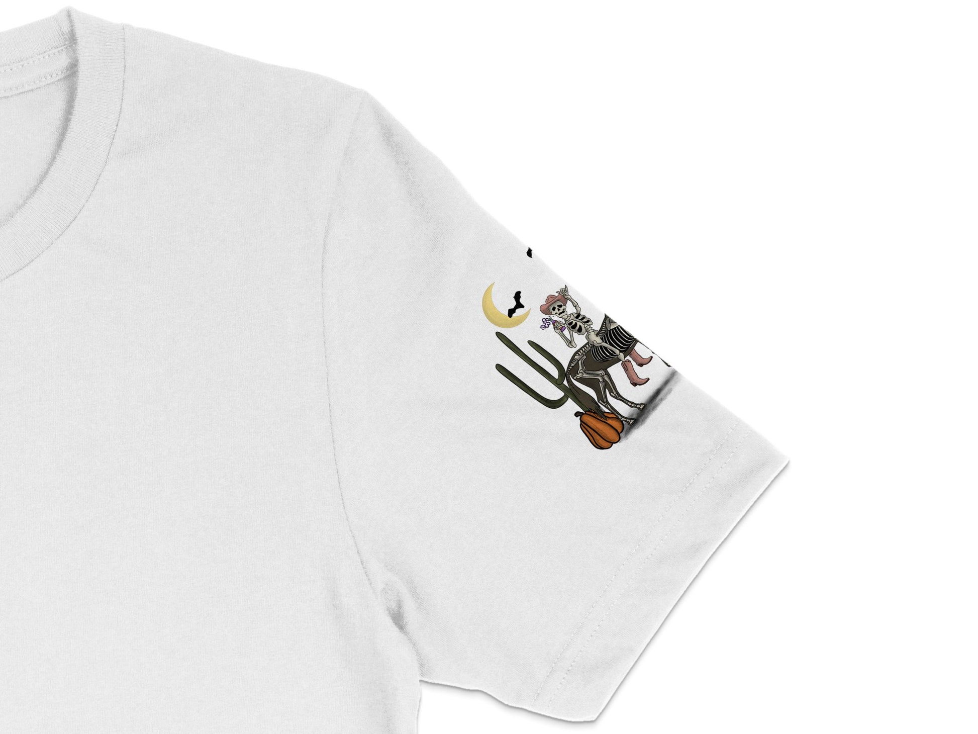 Cat Astronaut T-Shirt, Cute Space Kitty Graphic Tee, White Cotton Shirt with Unique Cactus and Moon Design