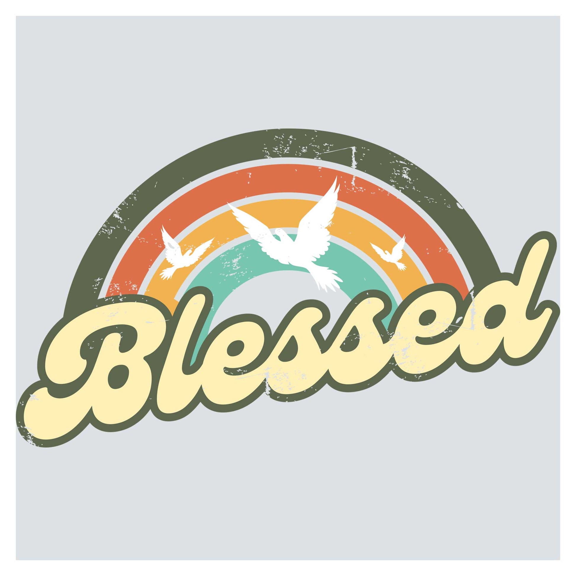 a picture of a bird flying over a rainbow