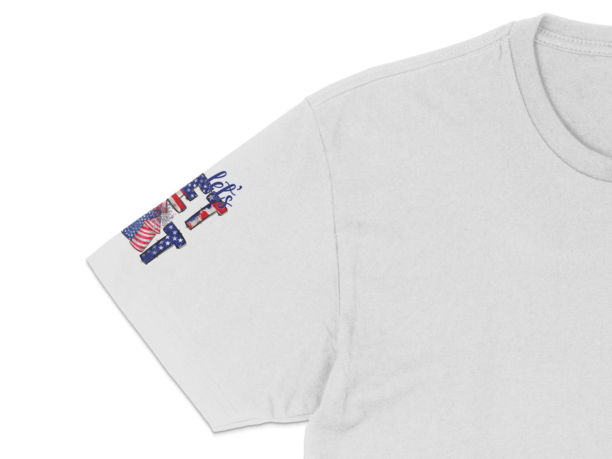 Patriotic T-shirt with USA Flag and Eagle Graphic, Unisex White Cotton Tee, American Pride, Casual Summer Top