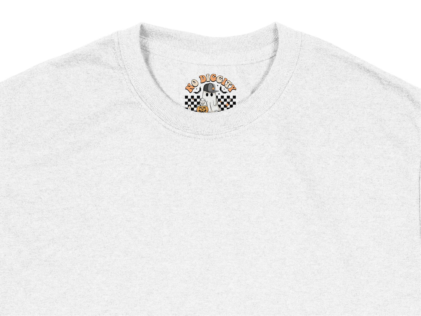 Minimalist Checkered Graphic T-Shirt, Unisex White Tee, Casual Streetwear, Trendy Checkerboard Print