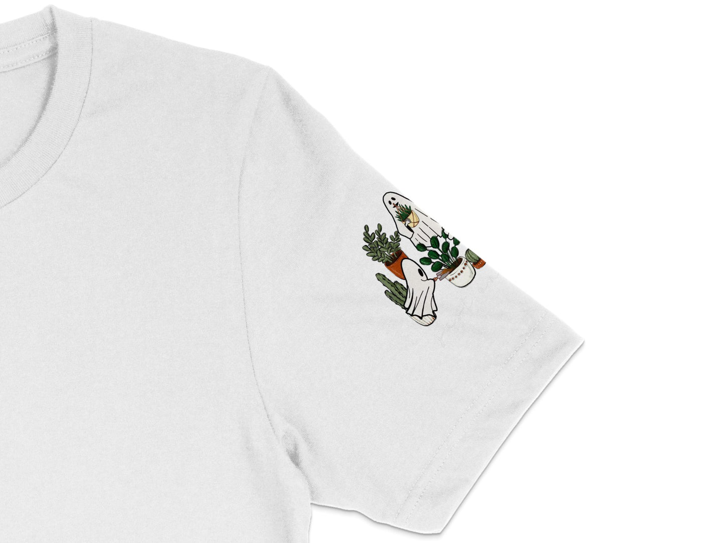 Cute Cactus T-Shirt, White Graphic Tee with Succulent Design, Unisex Casual Cotton Shirt for Plant Lovers