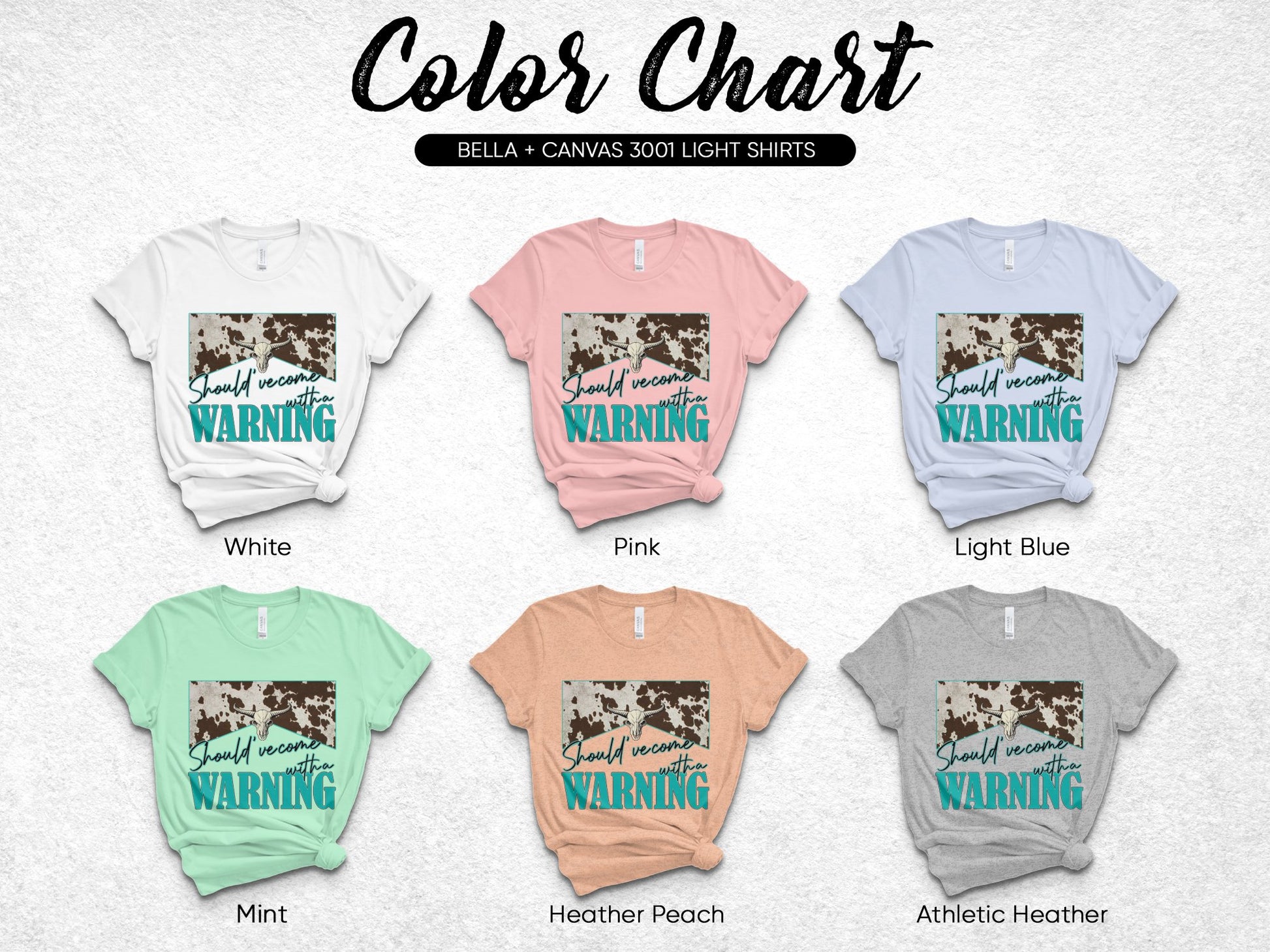 Women's Graphic T-Shirts Custom Colors Bella Canvas Soft Cotton Tee Variety Pack Light Casual Wear