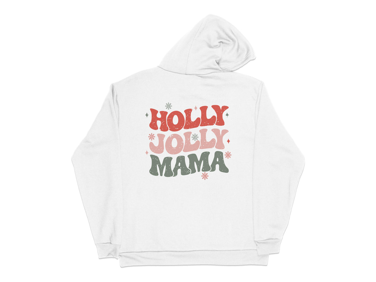 Holly Jolly Mama Christmas Sweatshirt, Festive Holiday Apparel for Moms, Winter Clothing Gift
