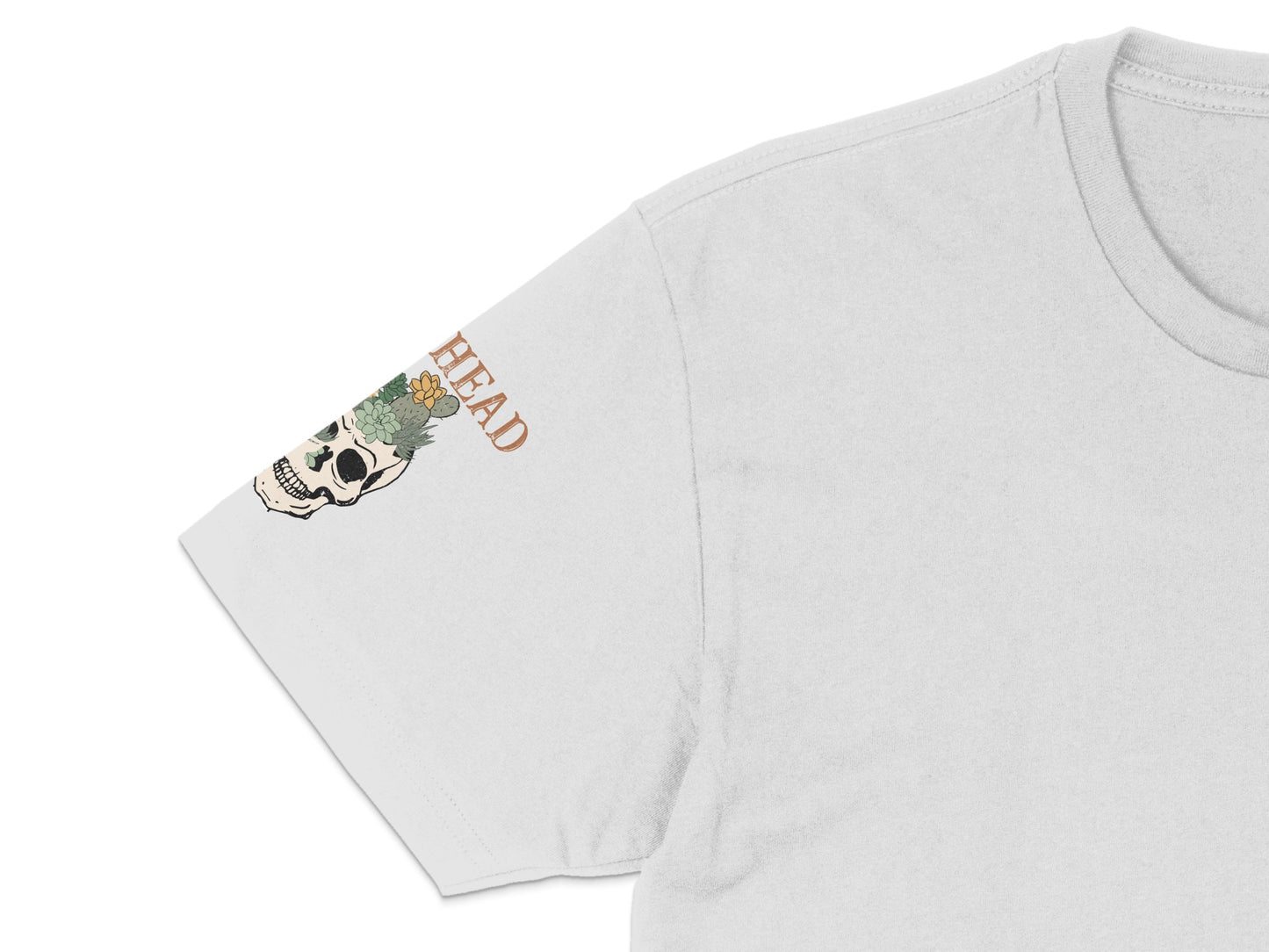 Men's Skull Print T-Shirt, Unique Tattoo Style Graphic Tee, Casual Streetwear, Soft Cotton, Short Sleeve, Fashionable Summer Top