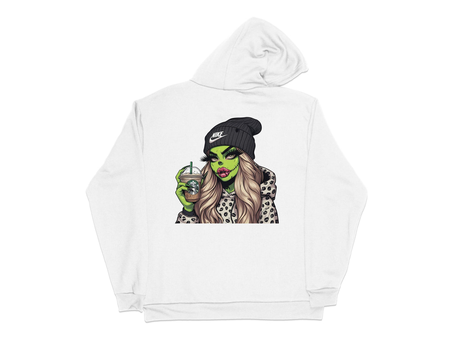 Stylish Hoodie with Modern Pop Art Drag Queen Illustration, Fashionable Streetwear, Unique Graphic Sweatshirt