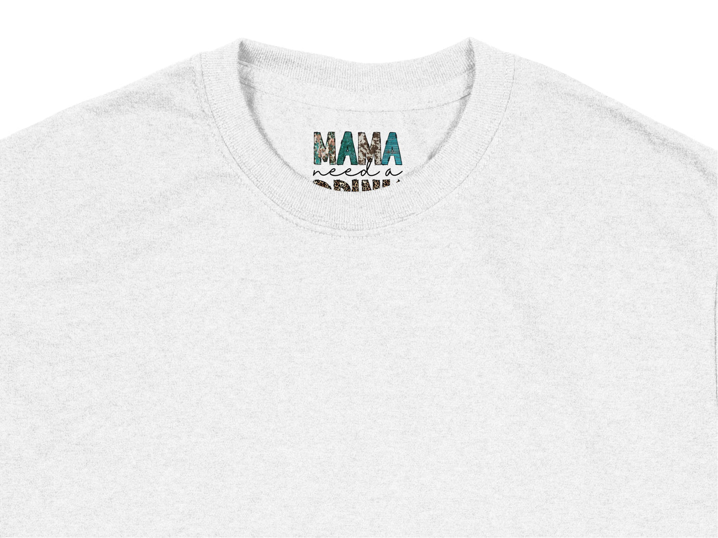 Mama Needs a Margarita Funny Quote T-Shirt, Women's Casual Tee, Gift for Mom, Summer Top, White Cotton Shirt, Mother's Day Gift Idea