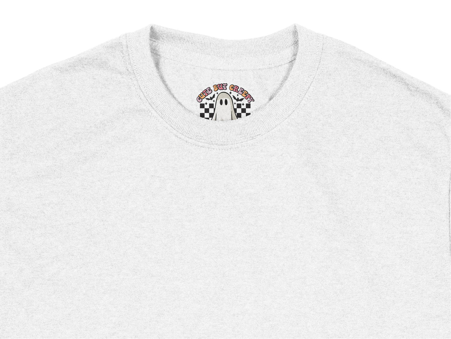 Vintage Racing T-Shirt, Crew Neck, White Cotton Tee, Checkerboard Flag Print, Casual Streetwear Style, Unisex Fit