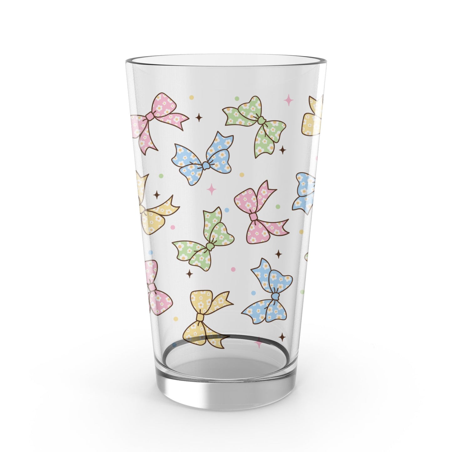Colorful Butterfly Pattern Drinking Glass, Cute Illustrated Butterflies Glassware, Summer Table Decor, Gift Idea