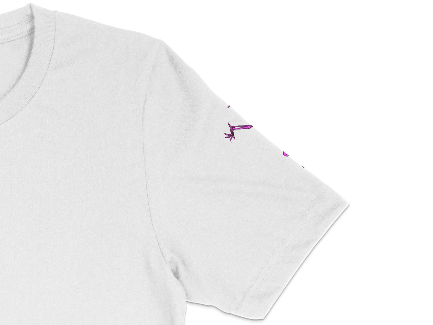Minimalist White T-Shirt with Purple Plane Embroidery, Casual Unisex Tee, Soft Cotton Top, Stylish Summer Wear