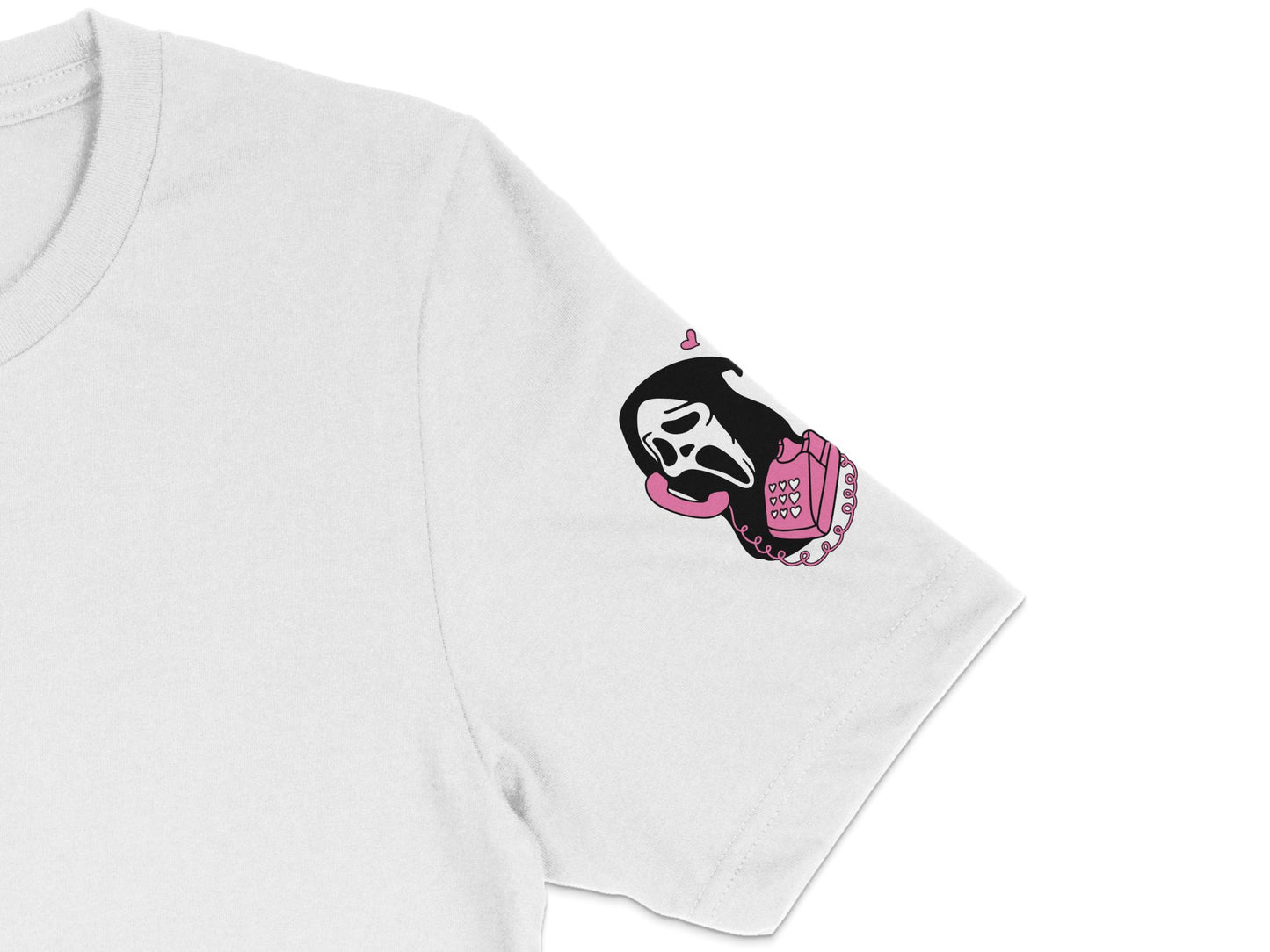 White T-Shirt with Pink Skull Cupcake Graphic, Unique Cotton Tee, Trendy Casual Streetwear, Gift Idea