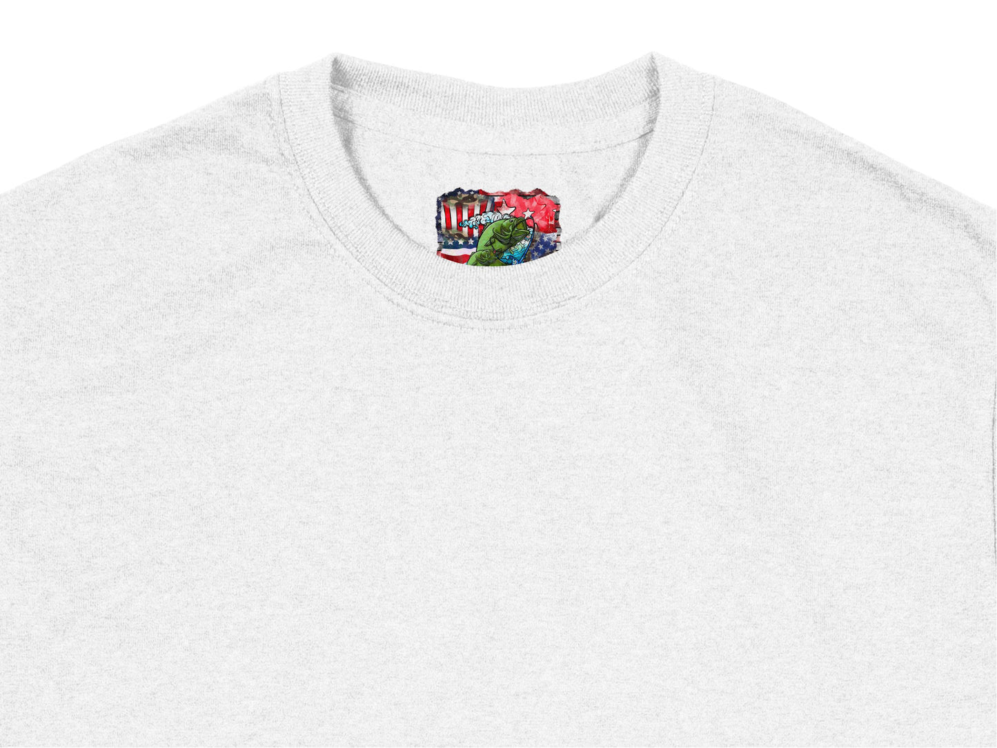 Embroidered Abstract Art Design on Gray T-Shirt, Unique Artistic Apparel, Casual Fashion Wear