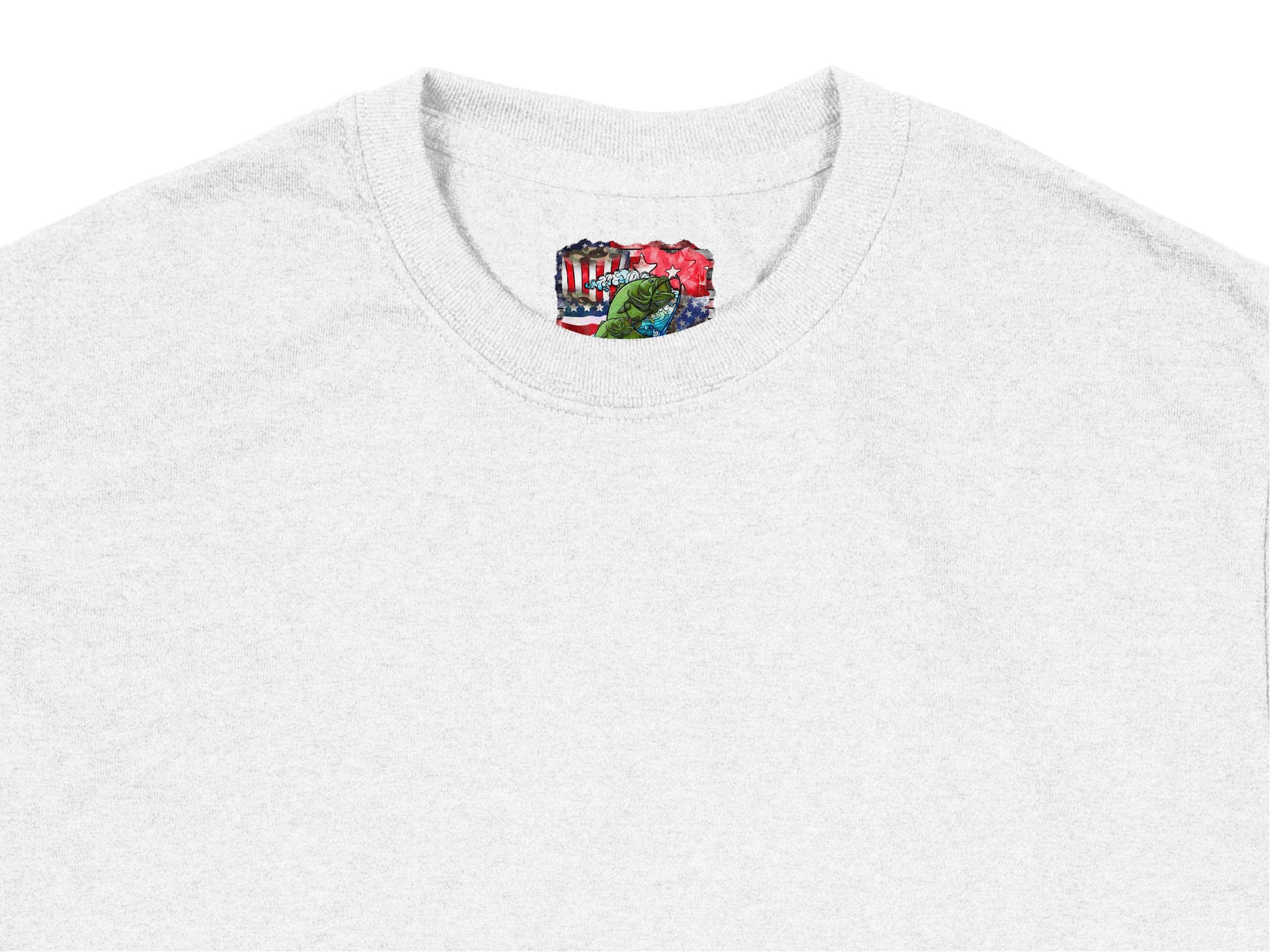 Embroidered Abstract Art Design on Gray T-Shirt, Unique Artistic Apparel, Casual Fashion Wear