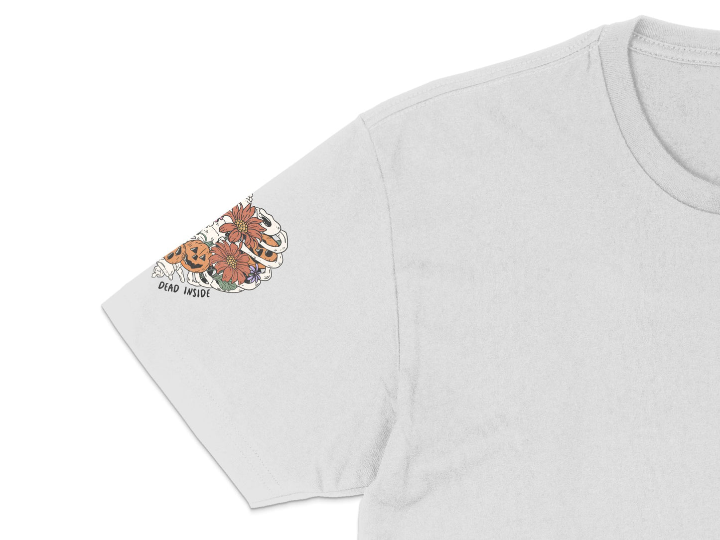 Dad Jokes Inside Halloween Pumpkin T-Shirt, Funny Fall Graphic Tee, Autumn Casual Apparel for Men and Women