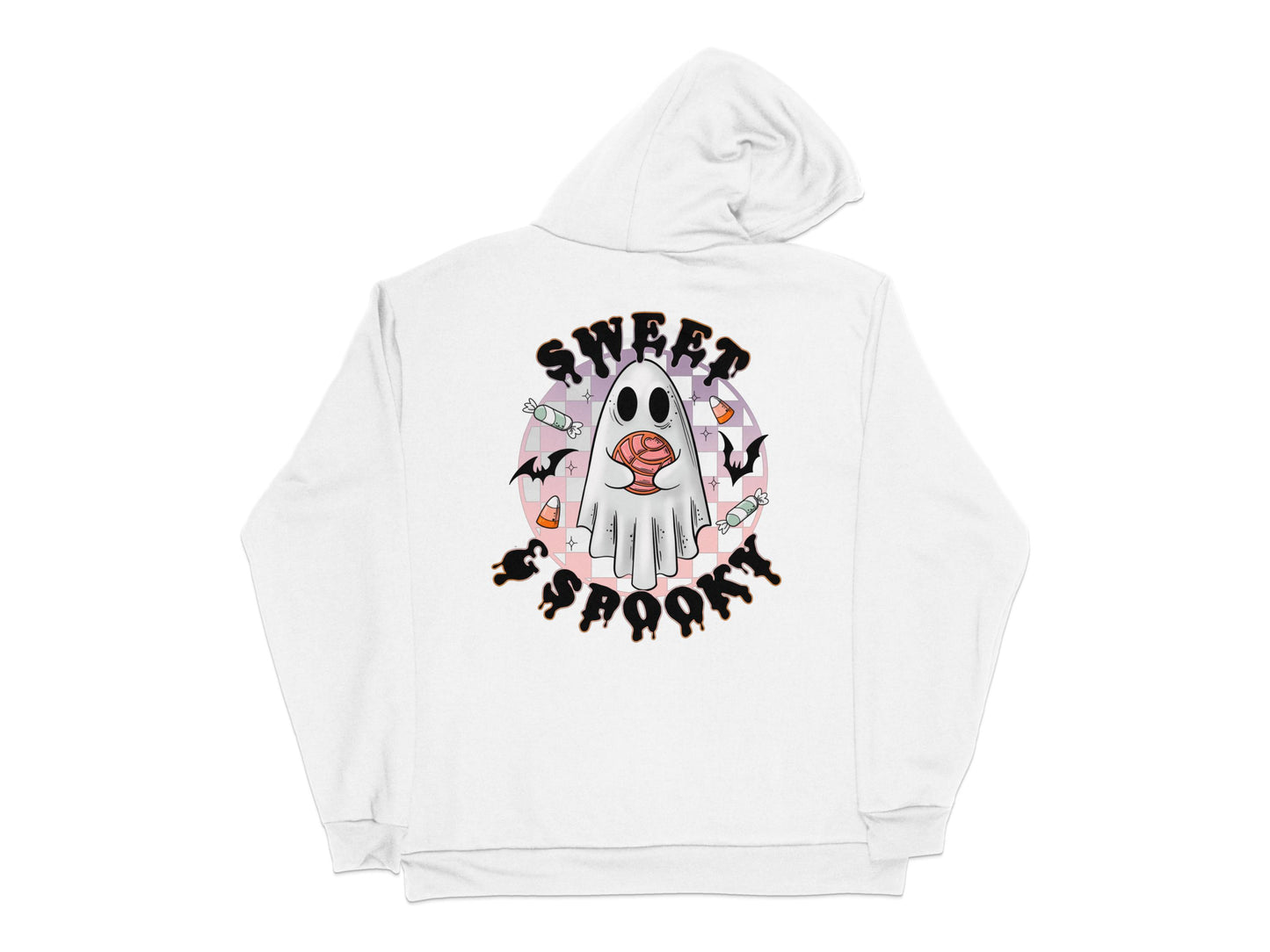 Sweet and Spooky Ghost Hoodie, Funny Halloween Sweatshirt, Unisex Fall Fashion, Cute Ghost Apparel