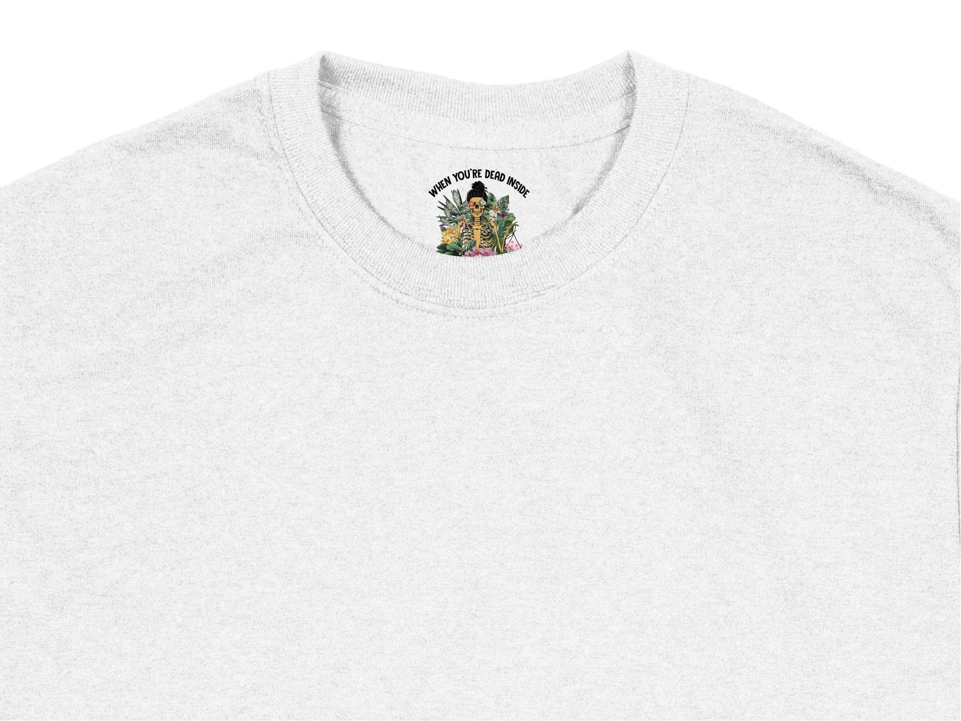 Embroidered White T-Shirt, Tropical Beach Scene, Unisex Summer Tee, Casual Graphic Top, Relaxation Style Apparel