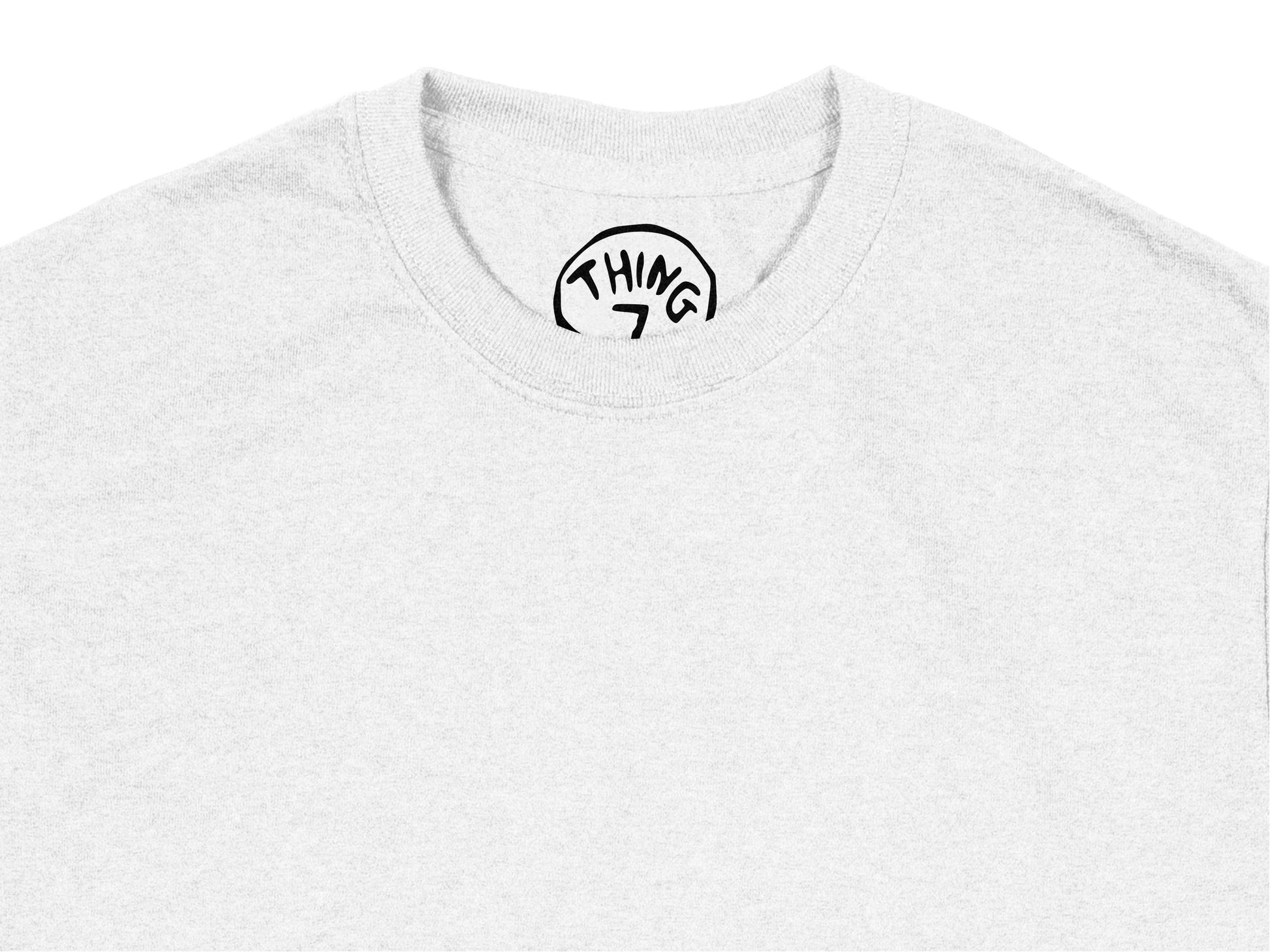Minimalist White T-Shirt with 'Thing' Graphic, Unisex Casual Tee, Simple Graphic Top, Cotton Shirt for Everyday Wear