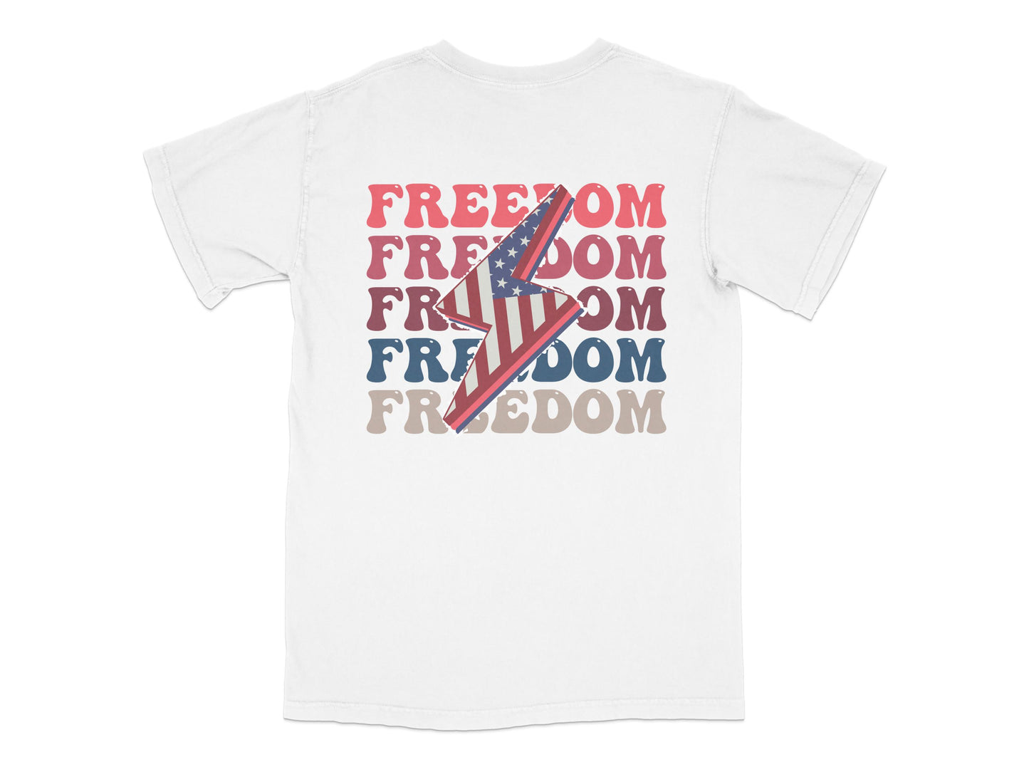 Vintage Freedom Graphic T-Shirt, Retro Style Bold Print Tee, Patriotic Casual Top, Unisex Fashion