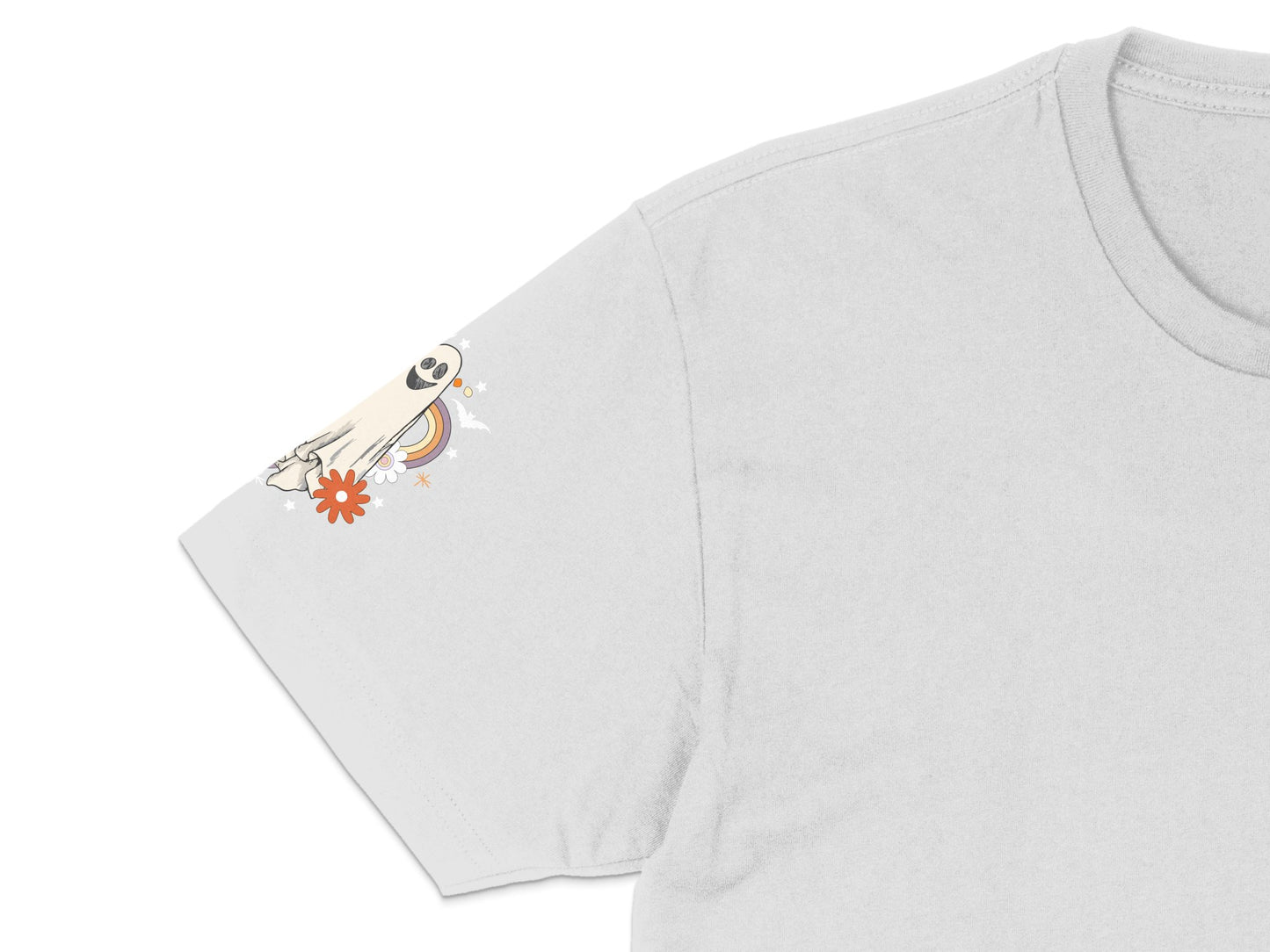 Cute Ghost T-Shirt, Halloween Spooky Graphic Tee, Fun Fall Fashion, Unisex Ghost Shirt