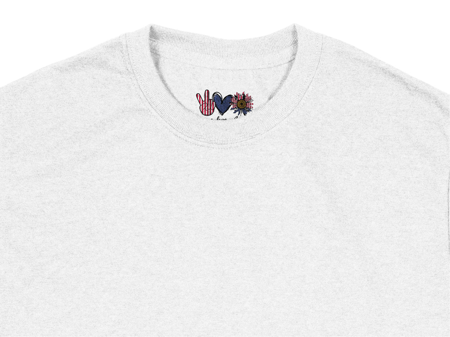 Embroidered 'I Love You' Hand Sign Graphic T-Shirt, Unisex White Shirt, Casual Streetwear, Trendy Love Gesture Tee, Unique Gift Idea