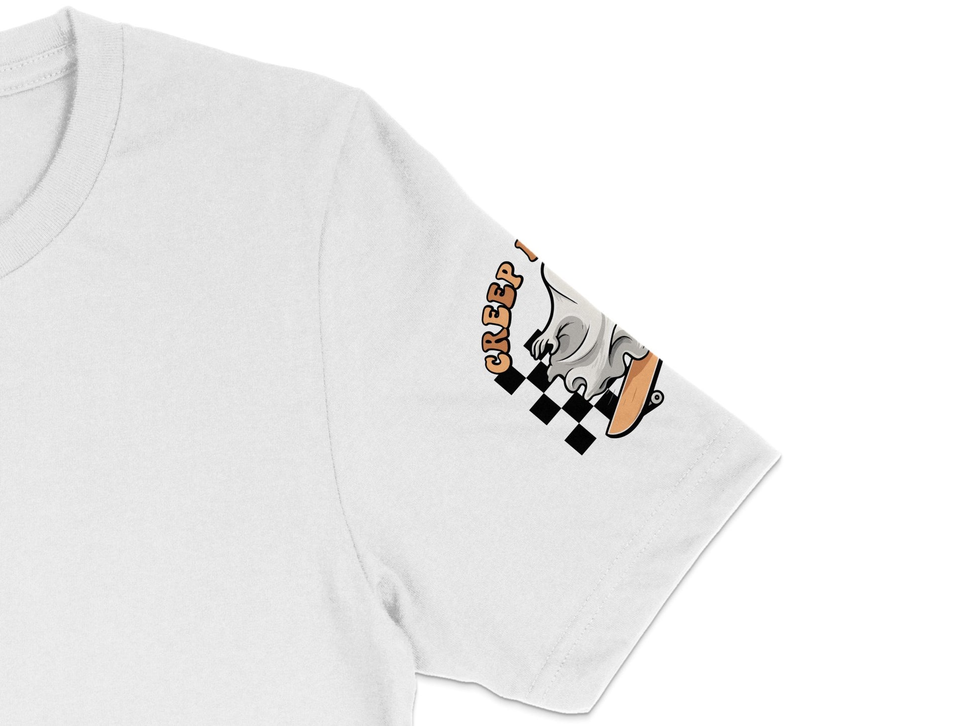 White T-Shirt with Vintage Cartoon Dog Graphic, Unisex Retro Style Tee, Fun and Quirky Fashion