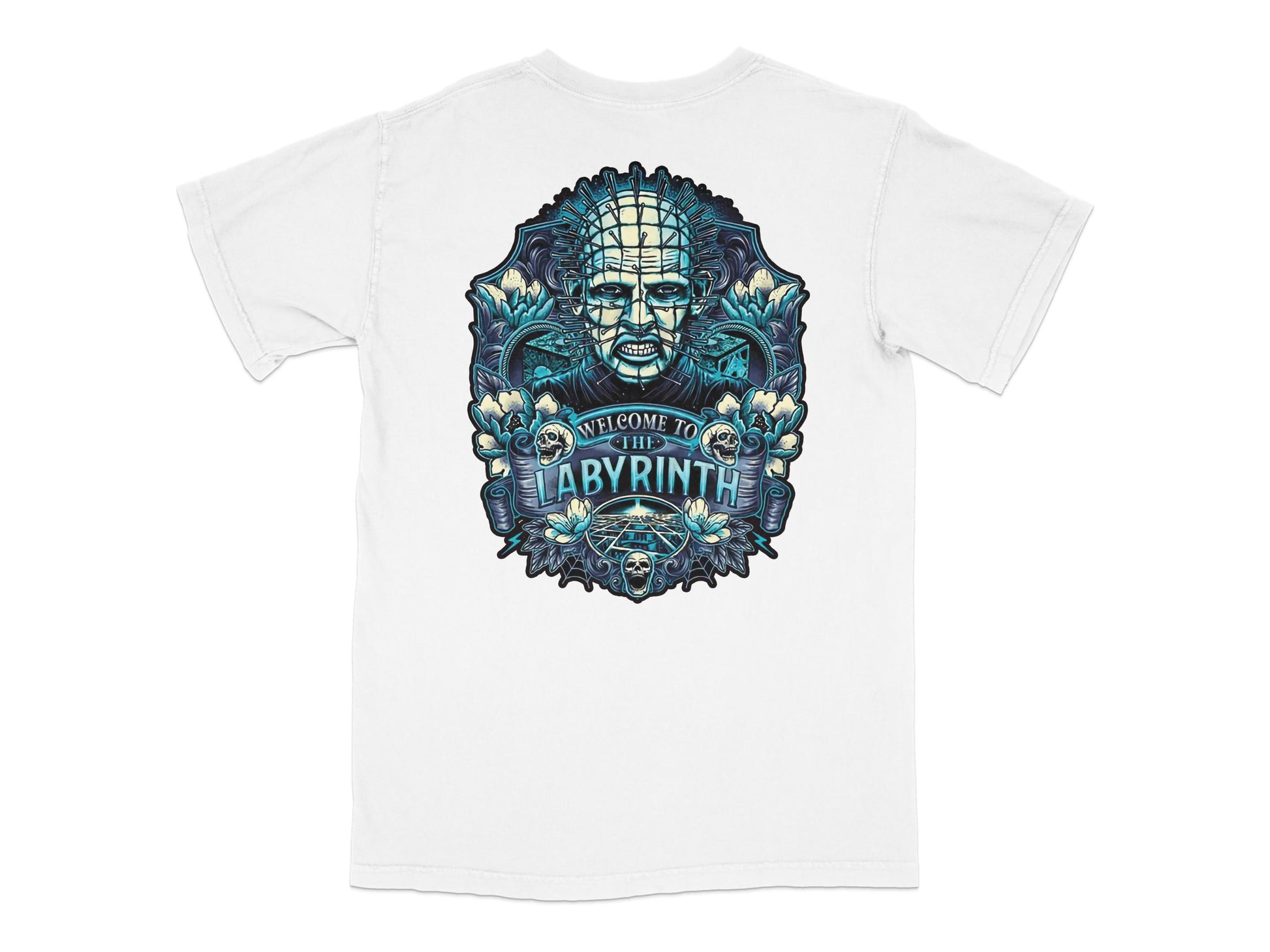 Labyrinth Movie Inspired T-Shirt, Blue Graphic Tee, Vintage Style, Cool Men's Fashion, Unique Gift Idea