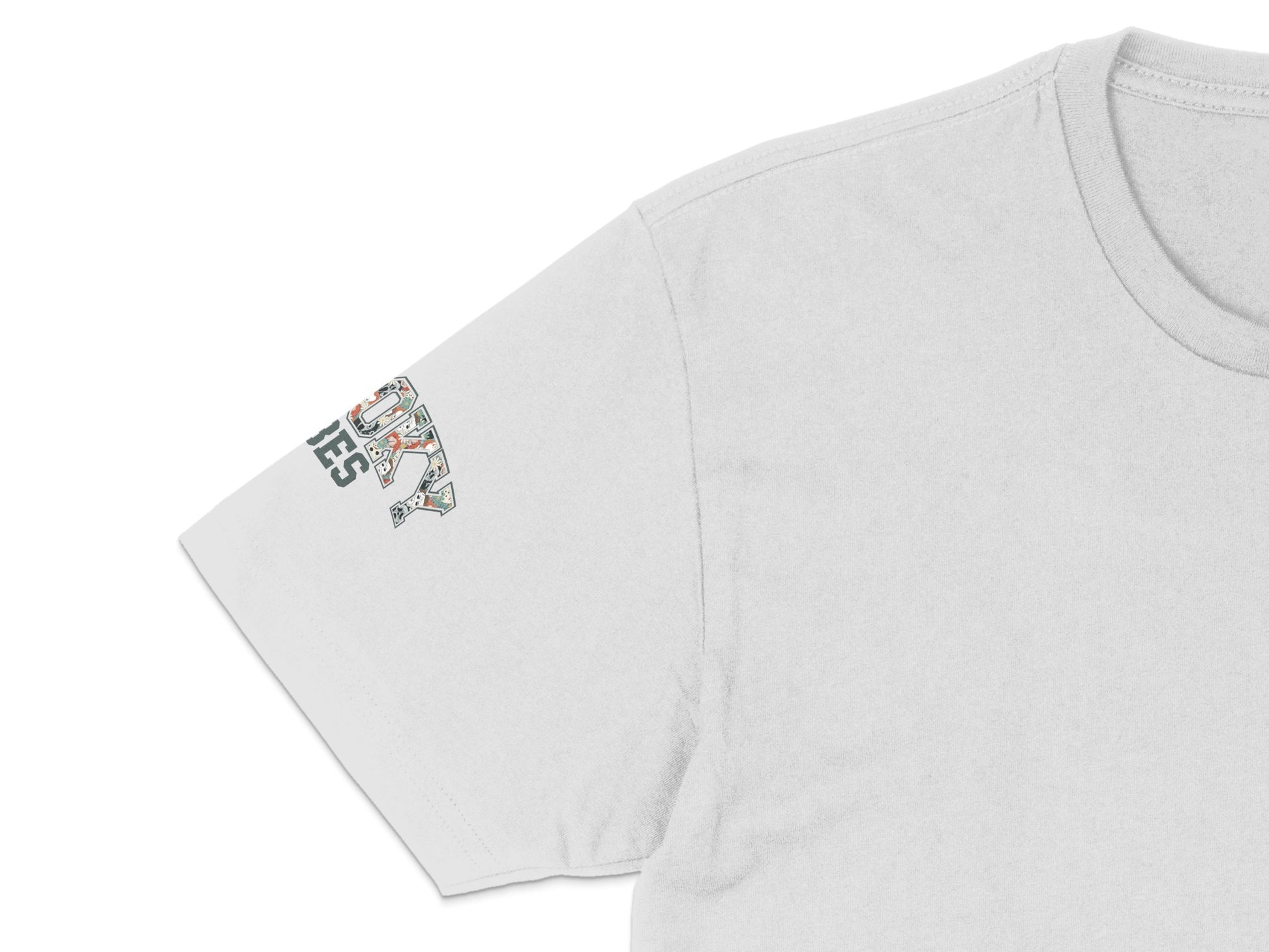 Trendy White T-Shirt with Colorful Abstract Art Print, Casual Summer Top, Unisex Fashion Tee