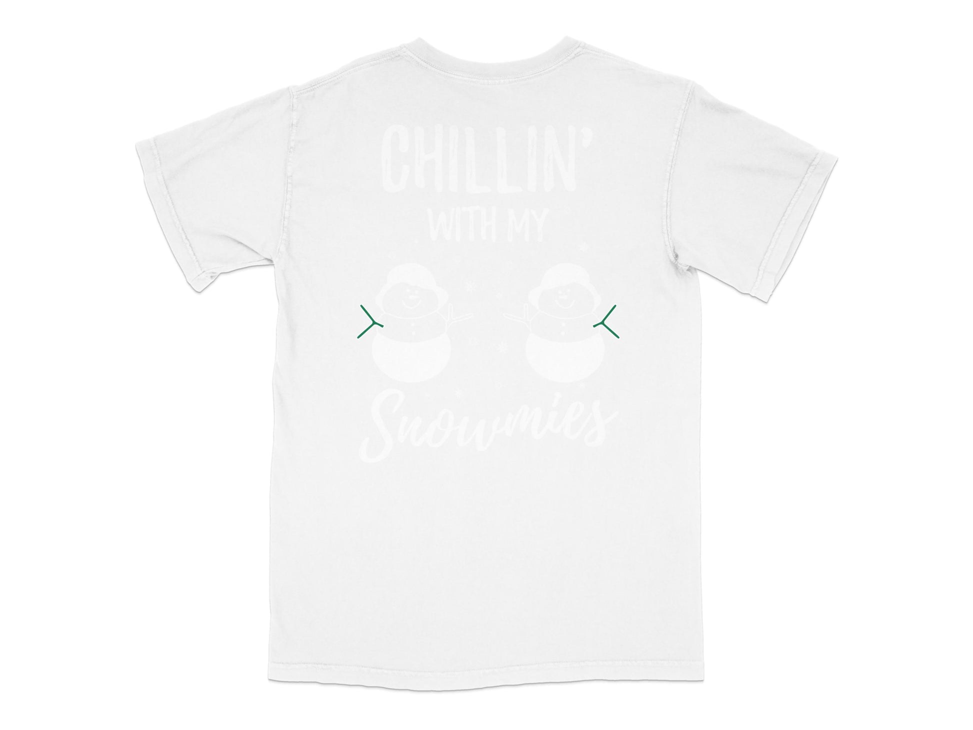 Chillin With My Snowmies T-Shirt, Cute Winter Tee, Holiday Top, Snowman Graphic, Unisex Shirt