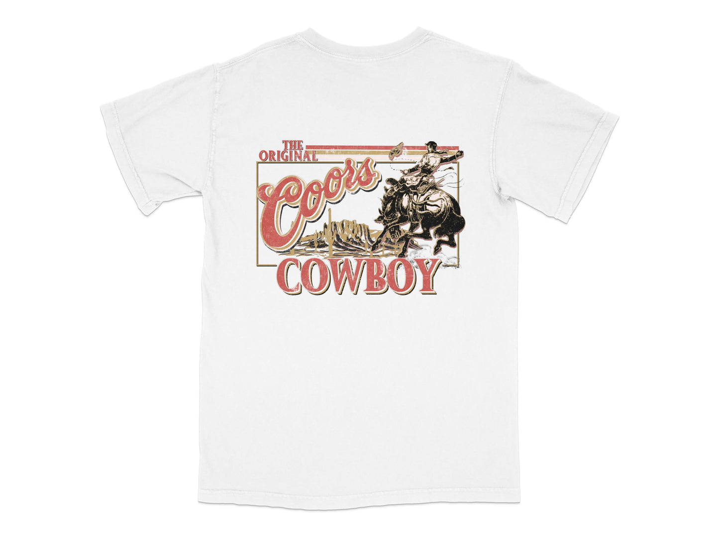 Vintage Coors Cowboy T-Shirt, Classic Beer Logo, Retro Western Style, Collectible Streetwear, Unisex Graphic Tee