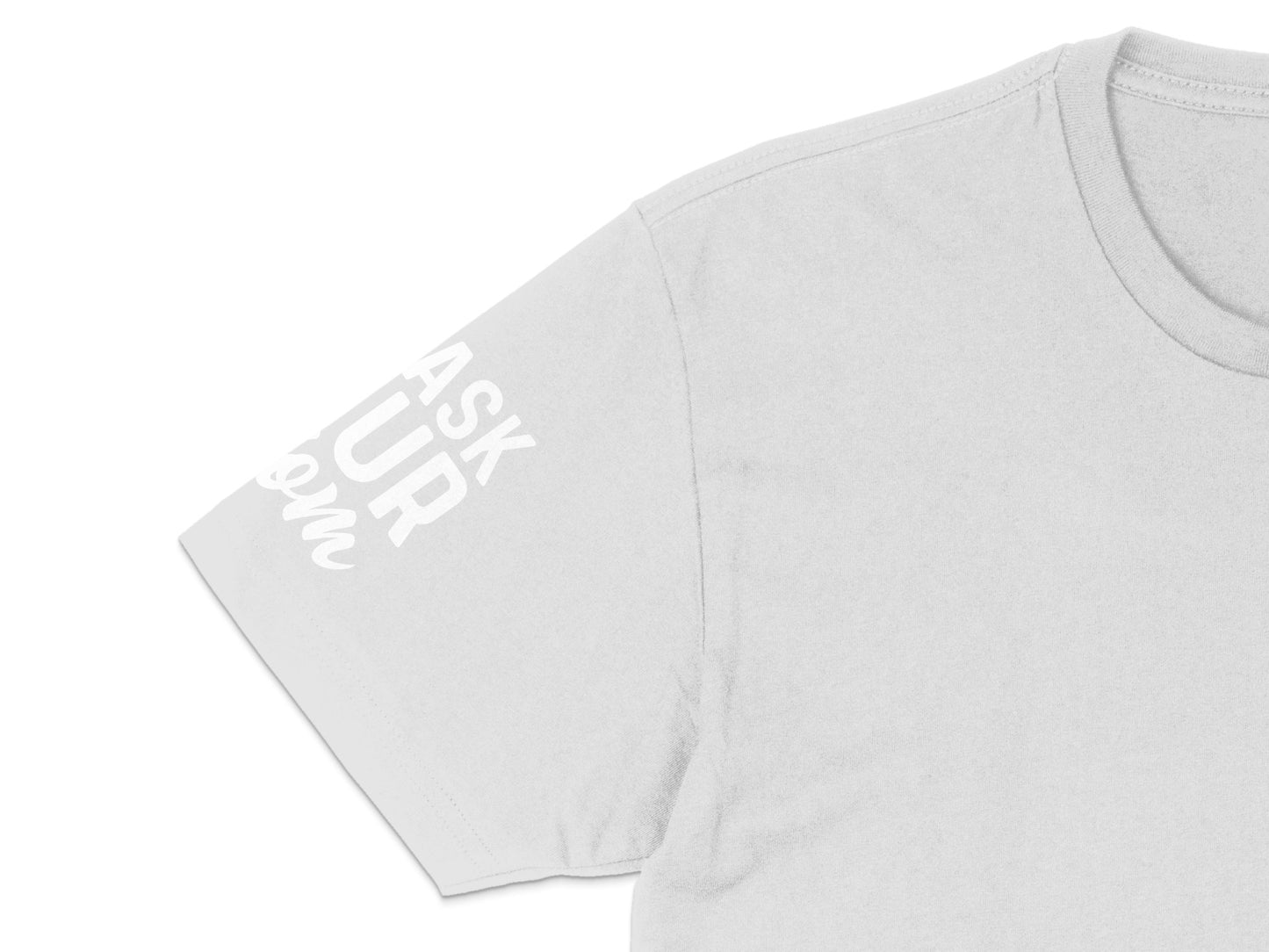 Minimalist Ask Your Mom T-Shirt, Simple Grey Text Tee, Casual Fashion Top, Unisex Clothing Gift