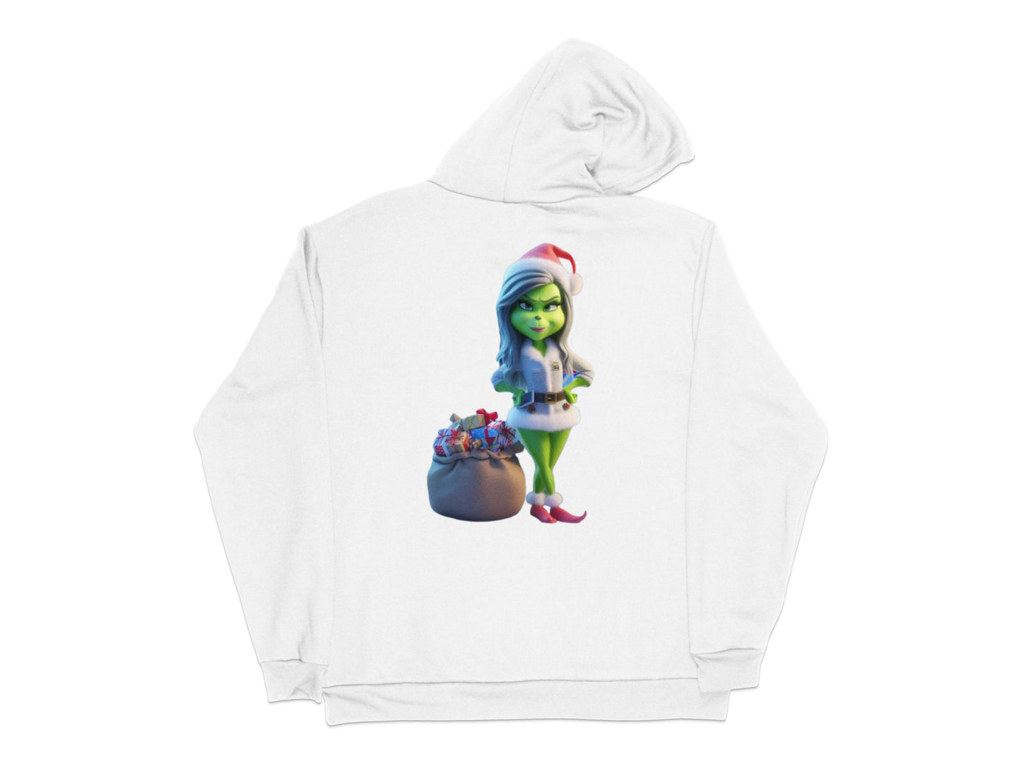 Animated Green Witch Cartoon Character Hoodie, Kids Colorful Fantasy Apparel, Cozy Unisex Pullover
