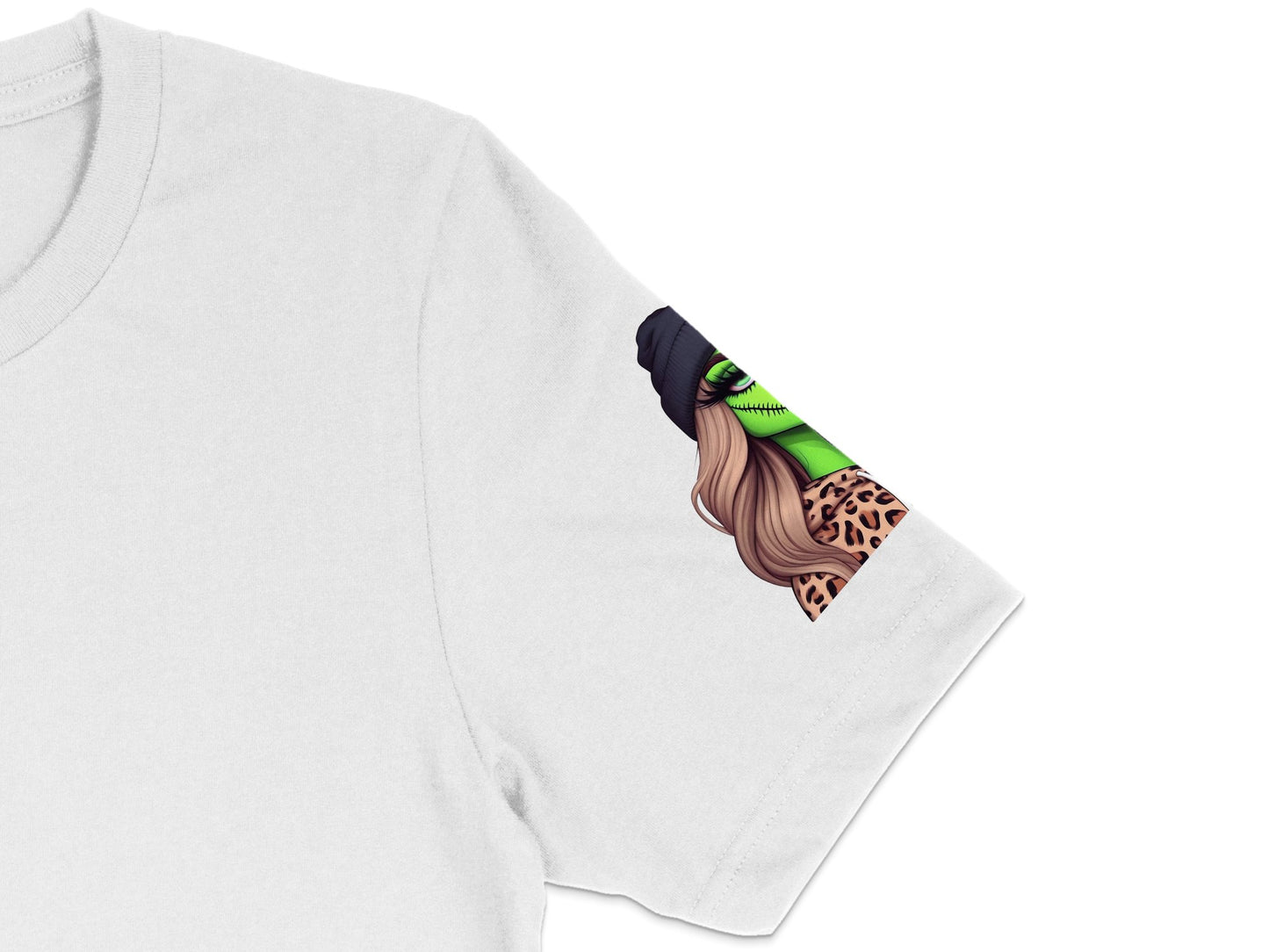 Trendy Leopard Print Sleeve Graphic Tee, Stylish Women's Casual T-shirt, Unique Fashion Top