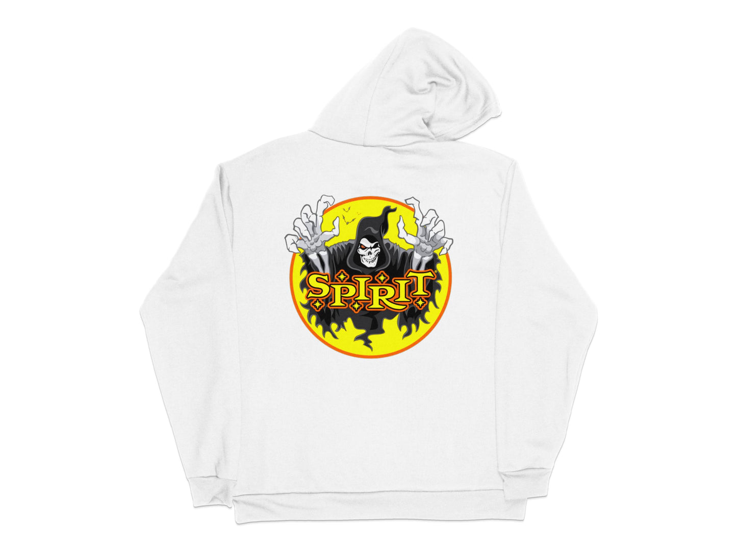 Men's White Hoodie with Gorilla Spirit Graphic, Street Style Casual Sweatshirt, Unique Animal Print Pullover