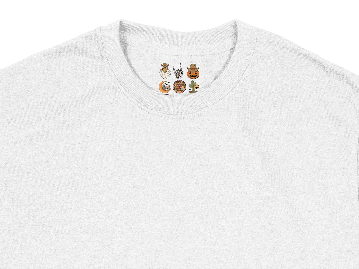 Cute Cat Embroidered T-Shirt, Unisex White Cotton Tee with Cartoon Cats, Casual Summer Top for Cat Lovers