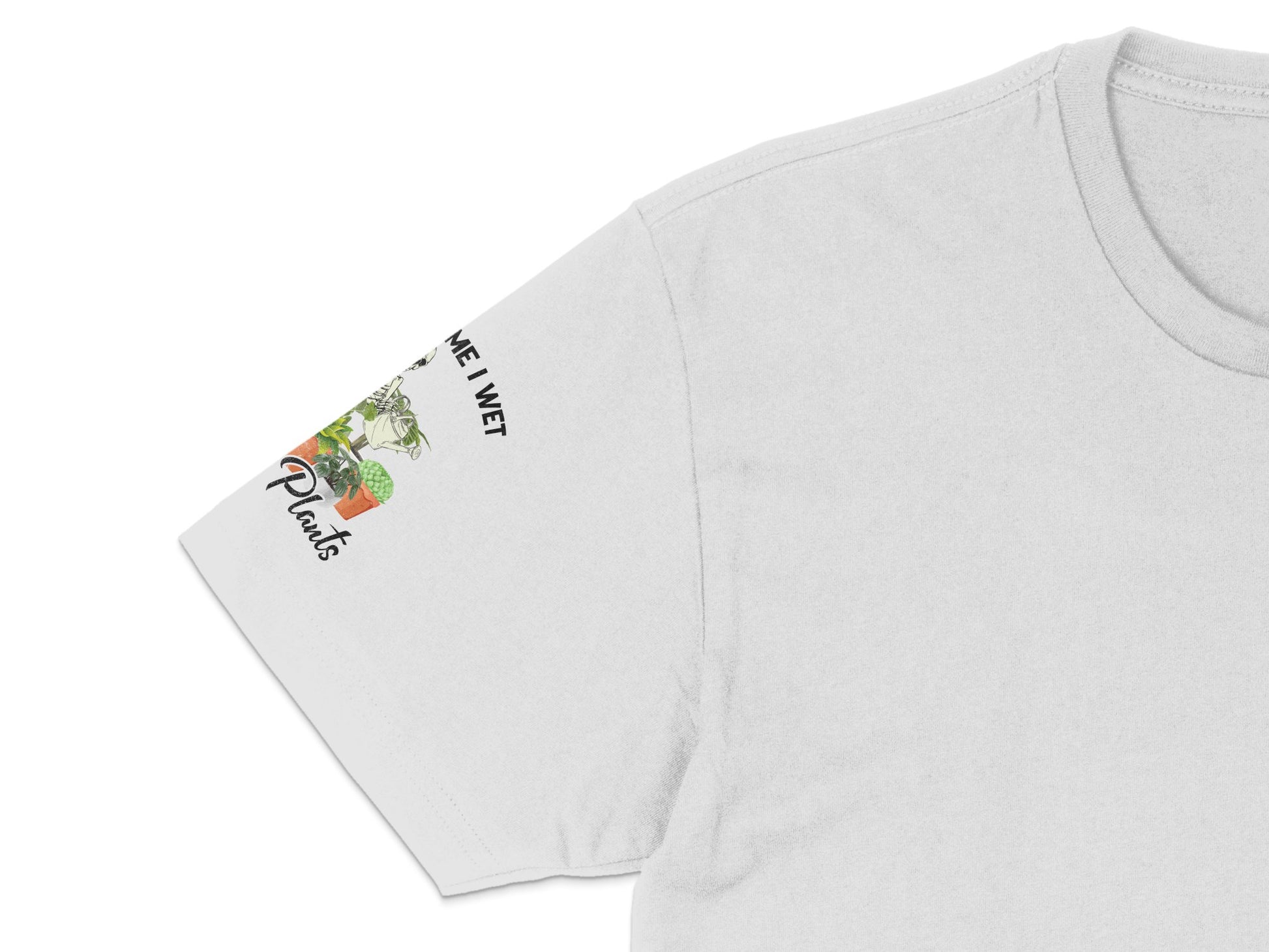 Women's White T-Shirt with Tropical Plant Graphic, 'Time We Invest' Quote, Casual Style Tee