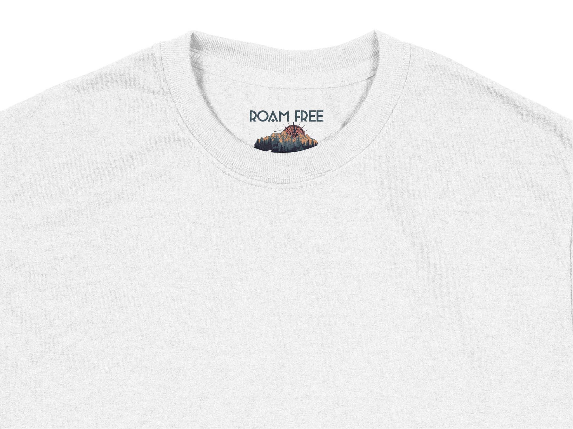 Roam Free Mountain Graphic T-Shirt, Minimalist Nature Inspired Tee, Unisex Cotton Casual Shirt, Adventure Apparel