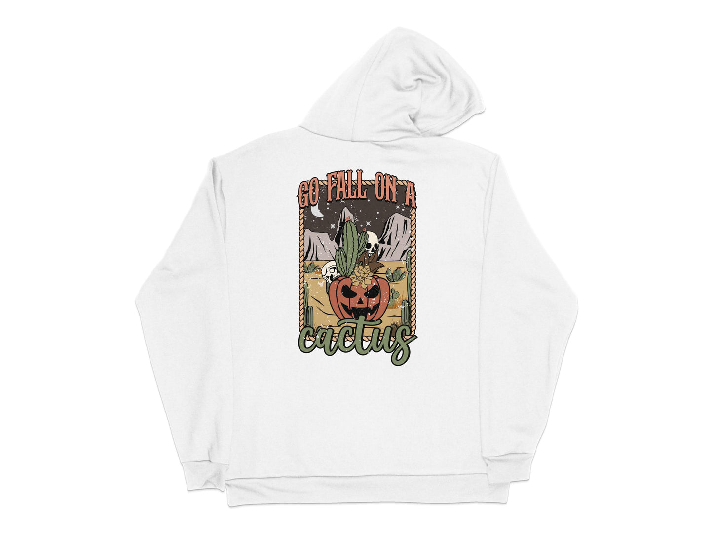 Vintage Cactus Graphic Hoodie, Aesthetic Plant Lover Sweatshirt, Unisex Casual Pullover, Trendy Botanical Apparel