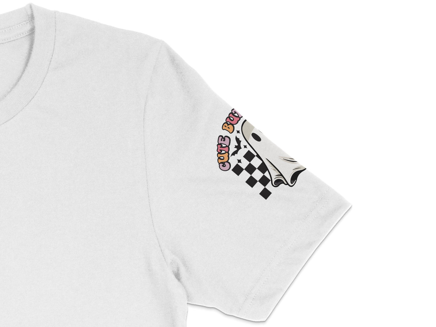 Cute Skull Checkered Flag Graphic T-Shirt, Unisex Casual White Tee, Trendy Hipster Clothing, Gift Idea