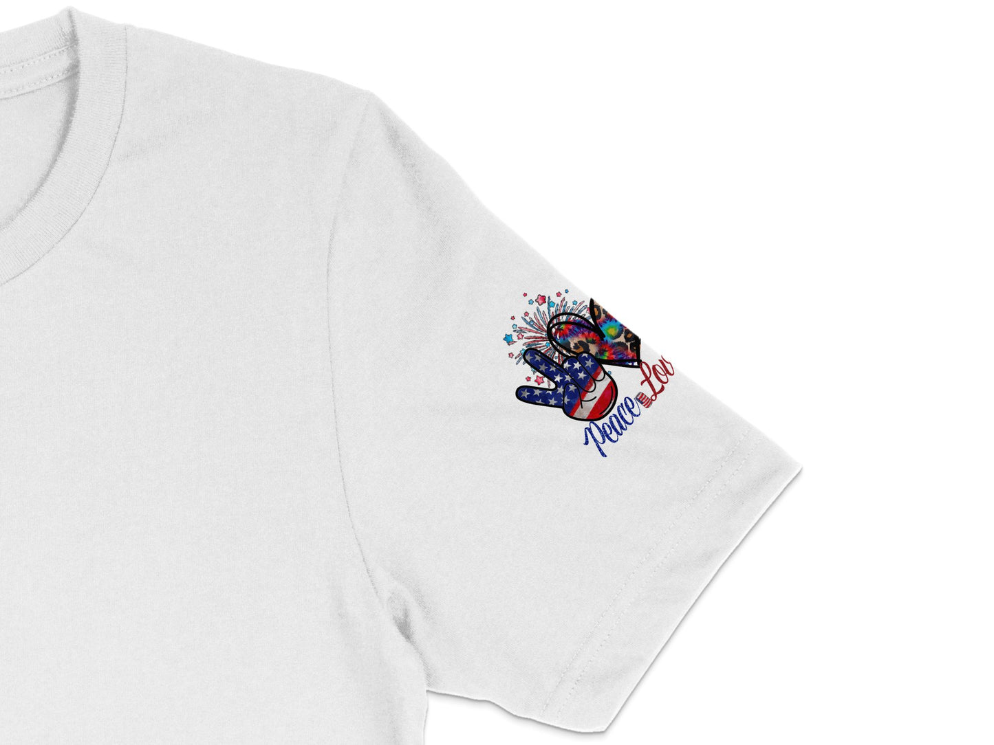 White T-Shirt with Colorful Abstract Art Print, Unisex Casual Graphic Tee, Modern Streetwear Style, Unique Design Top