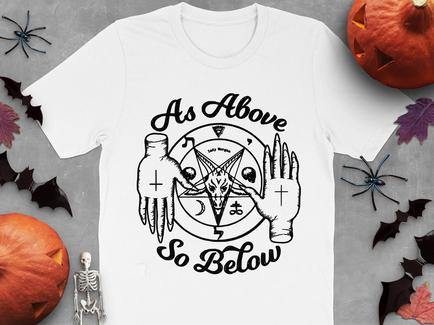 As Above So Below T-Shirt, Occult Witchcraft Symbol, Unisex Graphic Tee, Halloween Gothic Apparel, Spiritual Gift Idea