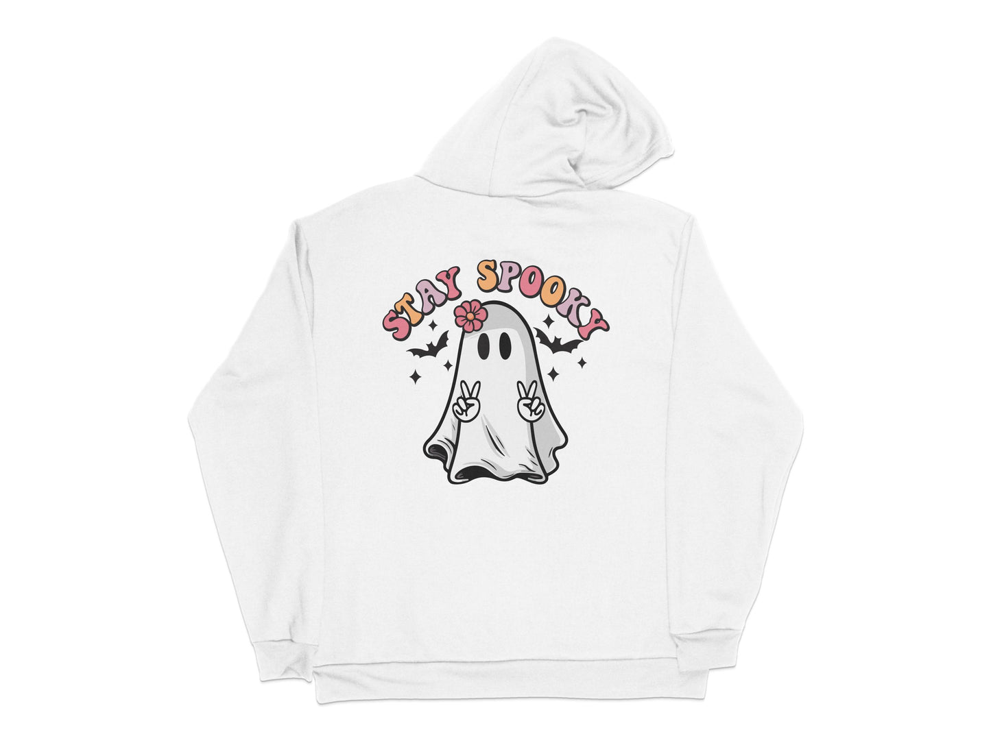 Cute Ghost 'Stay Spooky' Hoodie, Halloween Sweatshirt, Funny Ghost Design, Cozy Fall Apparel, Unisex Hooded Pullover